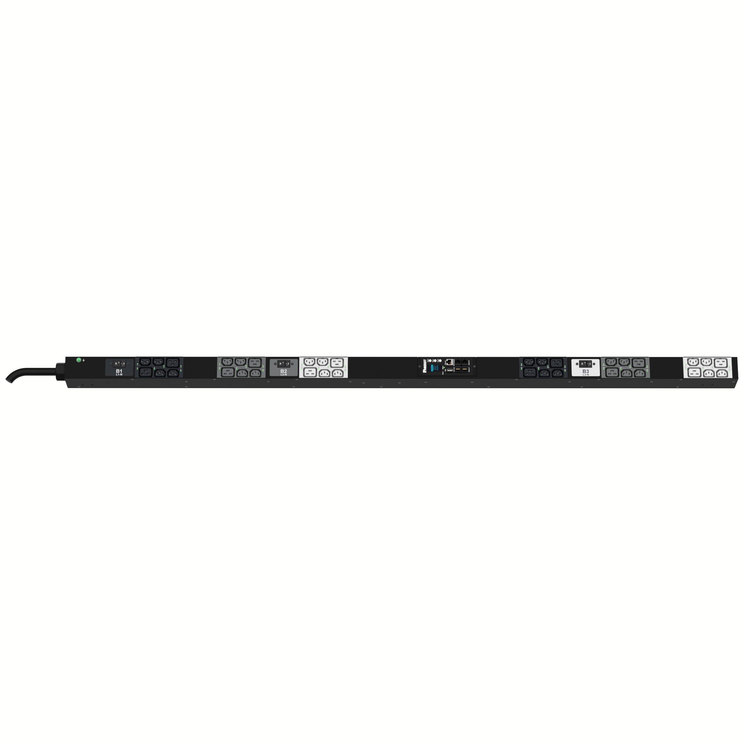 MSPO PDU, 20AMP, (24)C13, (12)C19, IEC 60309 (IP44)
