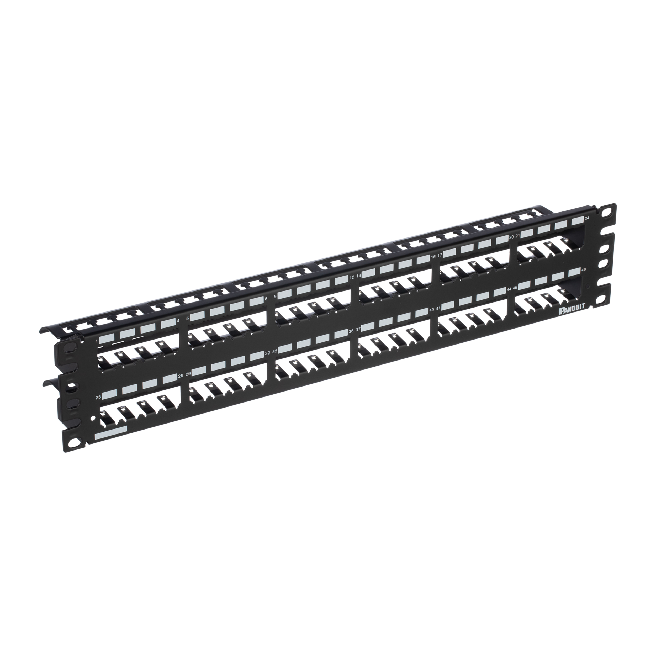 Mini-Com® All Metal Patch Panel, 48 port, 2 RU, BL