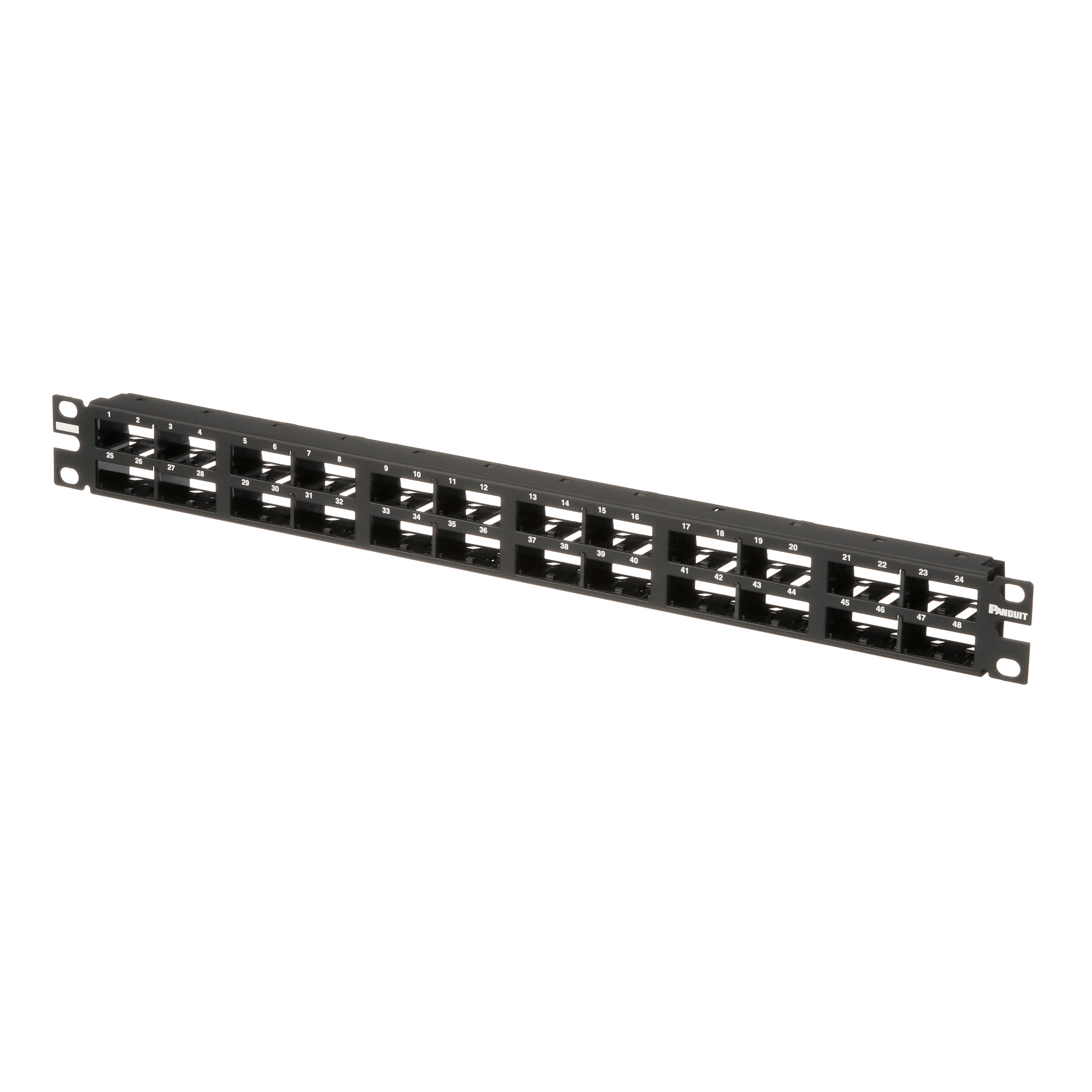 Mini-Com® Yama Paneli, 48 Port, 1 RU, BL