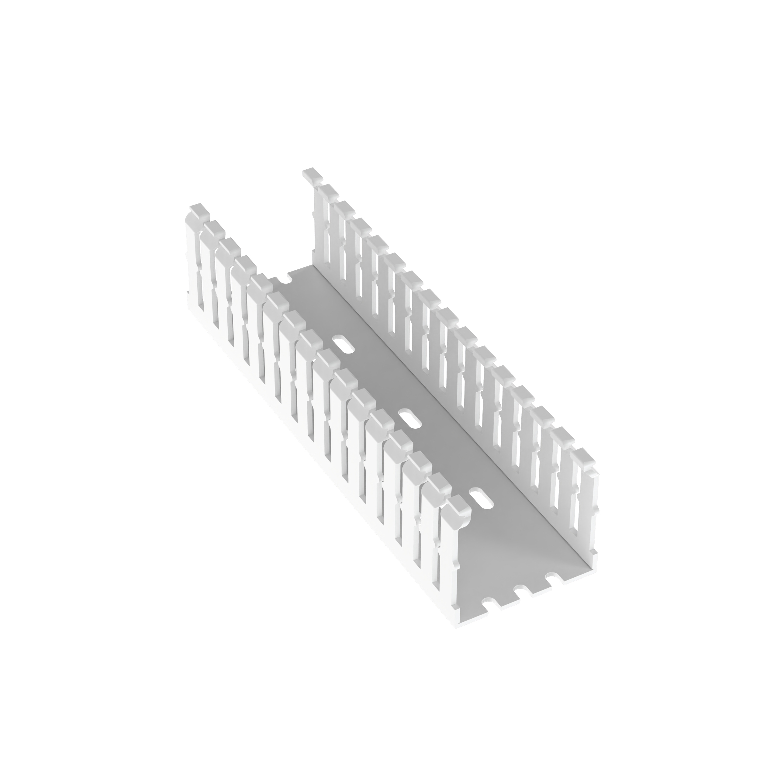Dar Oluklu Kablo Kanalı, PVC, 5.08 cm x 5.08 cm x 1.83 metre, Beyaz