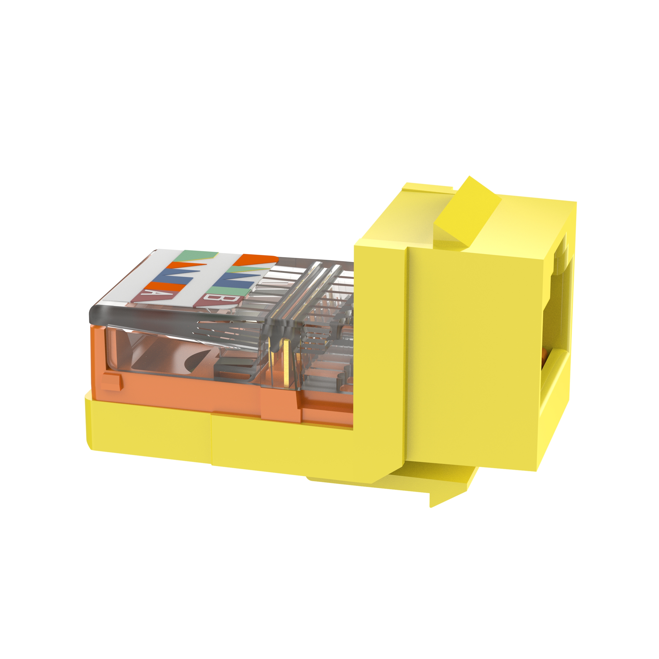 Keystone Cat 5e Çerçeve Yuvası, Sarı - 25'li Paket