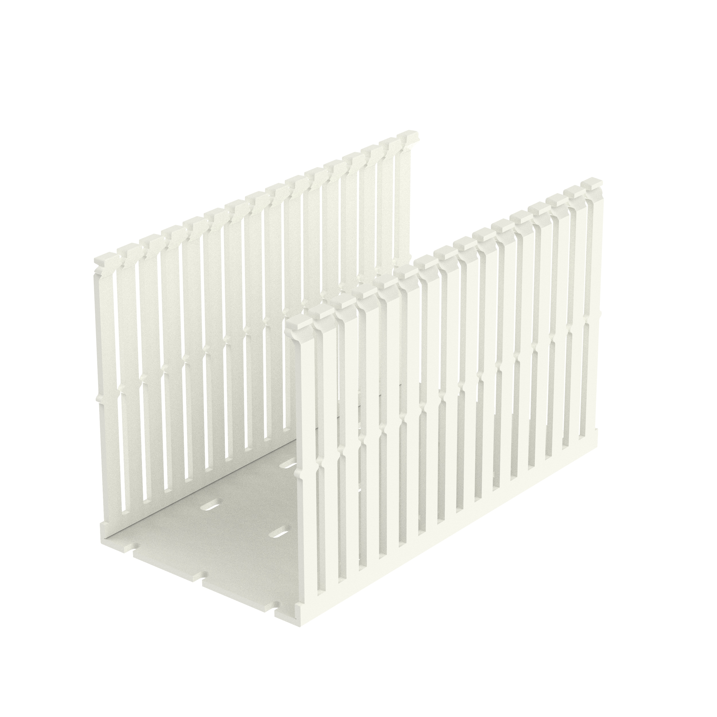 Goulotte de câblage PVC blanc 4x5pouces couvercle à ajouter Cdt.6pieds