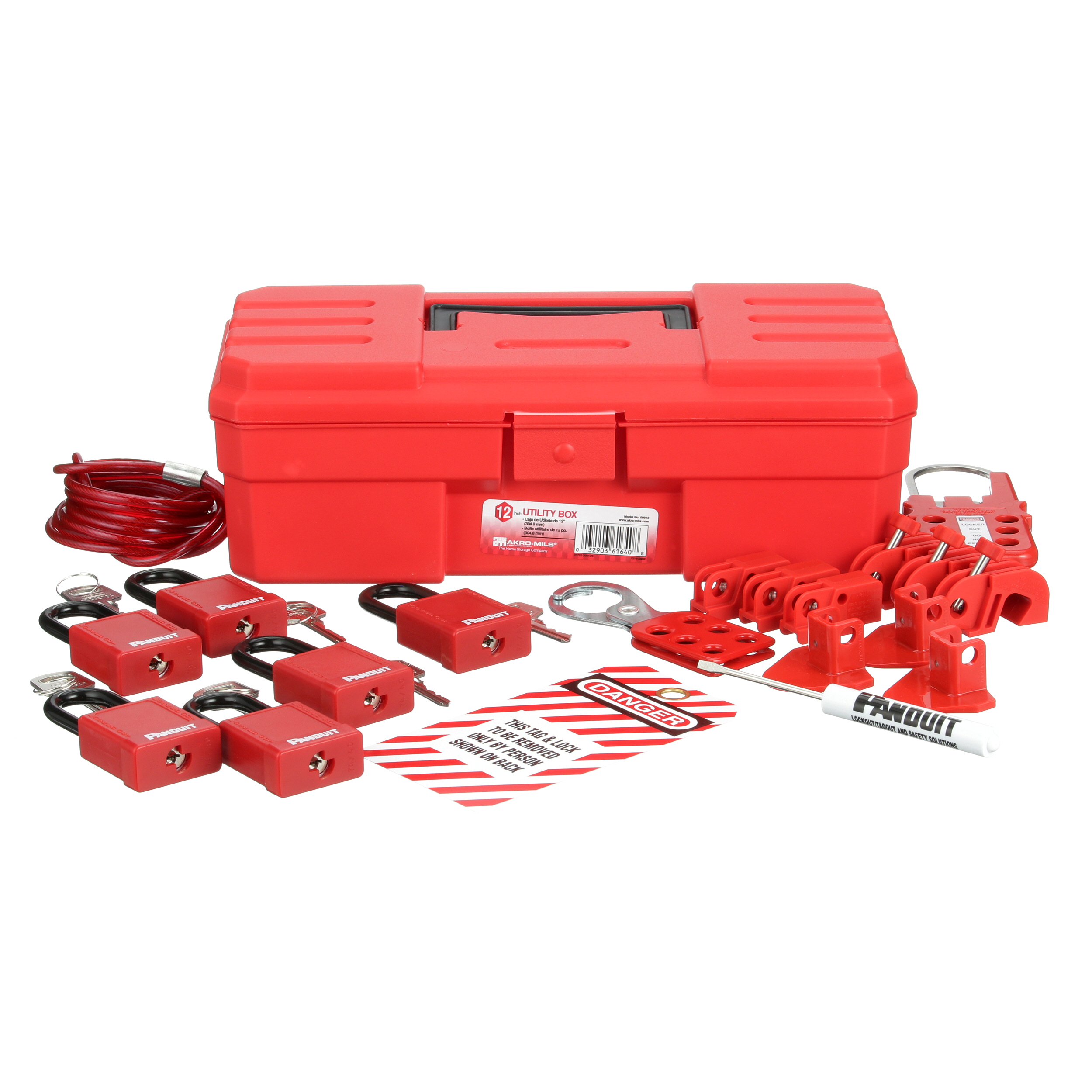 Boite de consignation,composée produits/accessoires pour 1 électricien