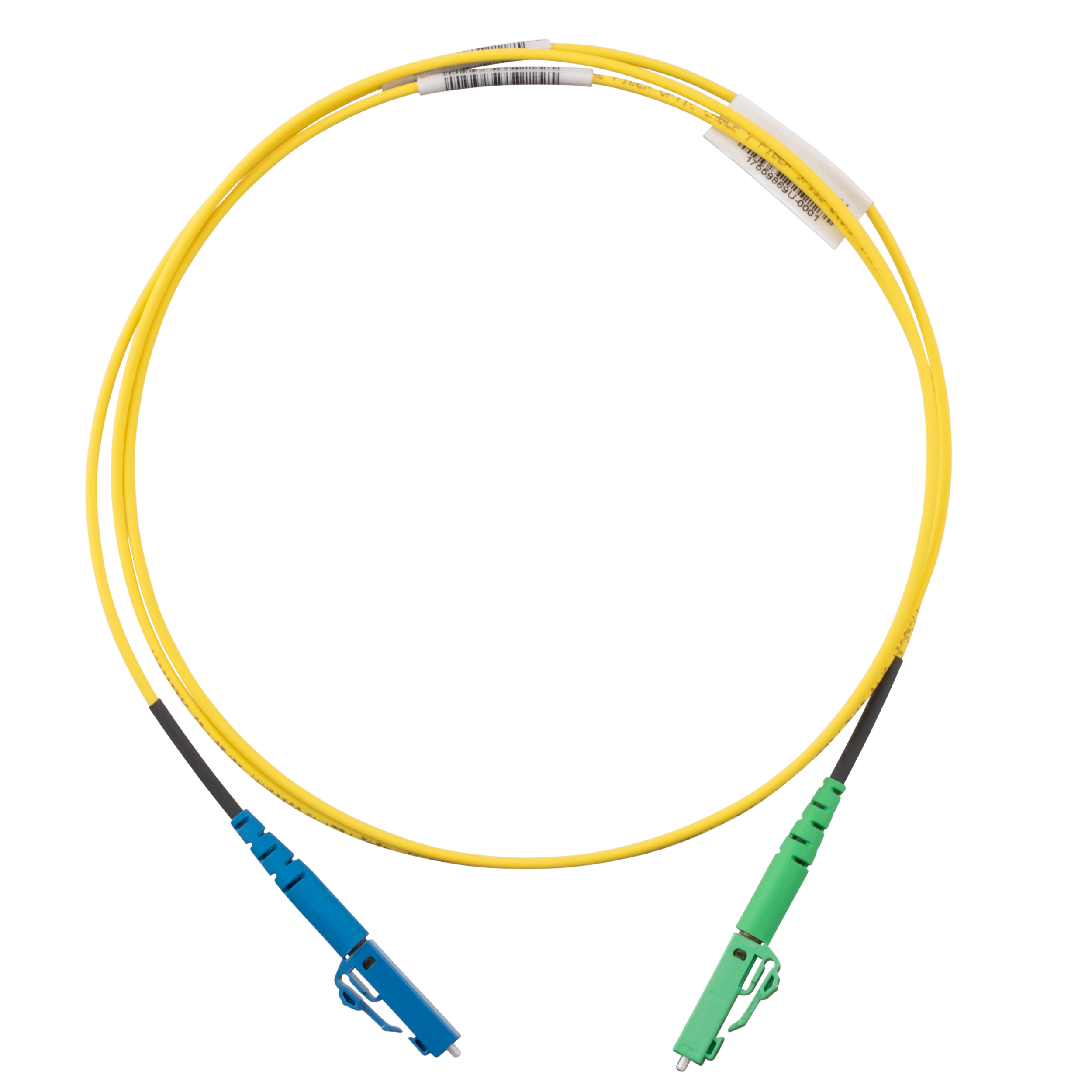 OS2, 1 Fiber 1.6mm Yama Kablosu, Yükseltilmiş Alan, LC Simplex'ten LC/APC'ye, Standart Polarite, Standart Eklem Kaybı - 1 Metre