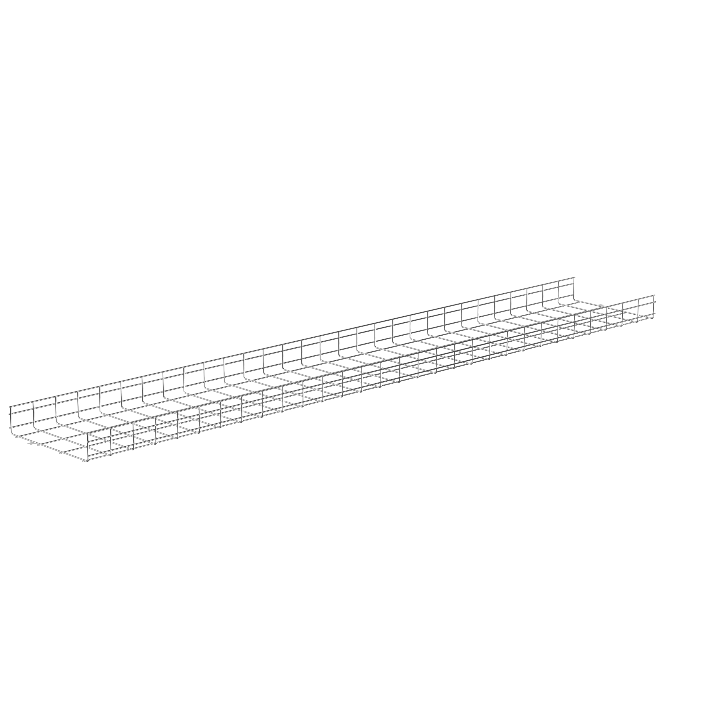 Kablo Sepeti 4" Yükseklik x 18" Genişlik, Elektro Çinko