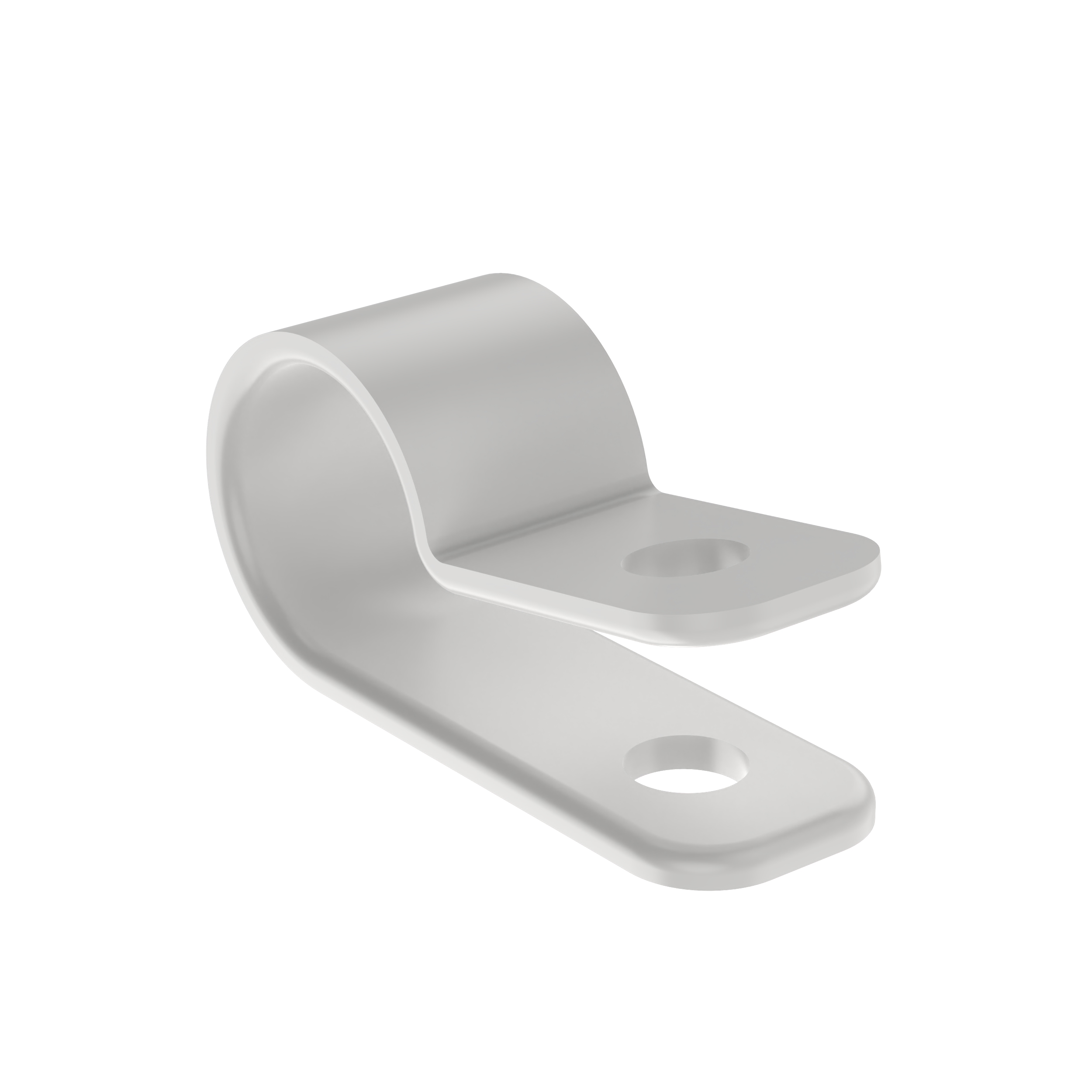 Fixed Dia Clamp, .12" (3.2mm) Bundle, #8 Screw (M4), WH,PK100