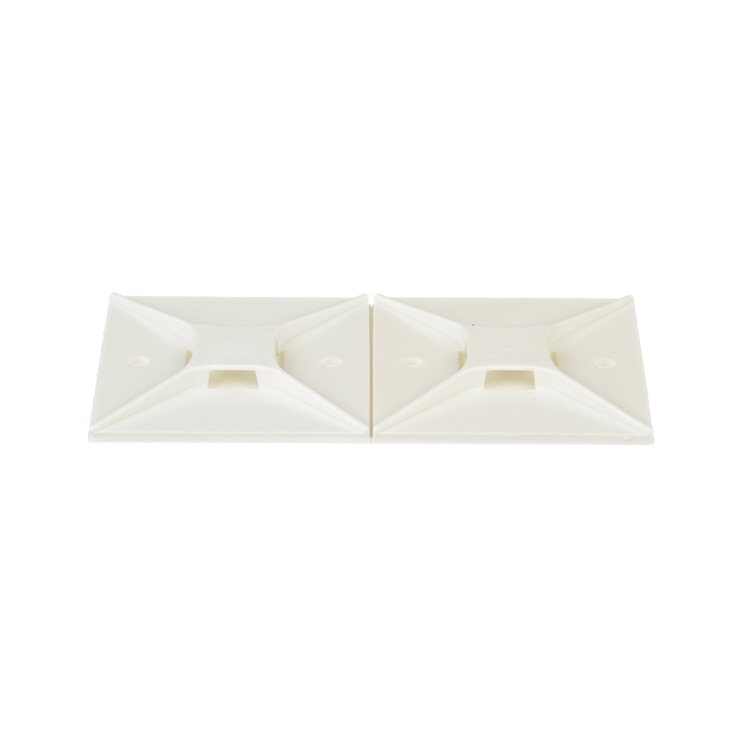 Kablo Bağı Montajı, Beyaz, PA 6.6, Akrilik Yapışkanlı, 50.8x50.8mm, 50'li Paket
