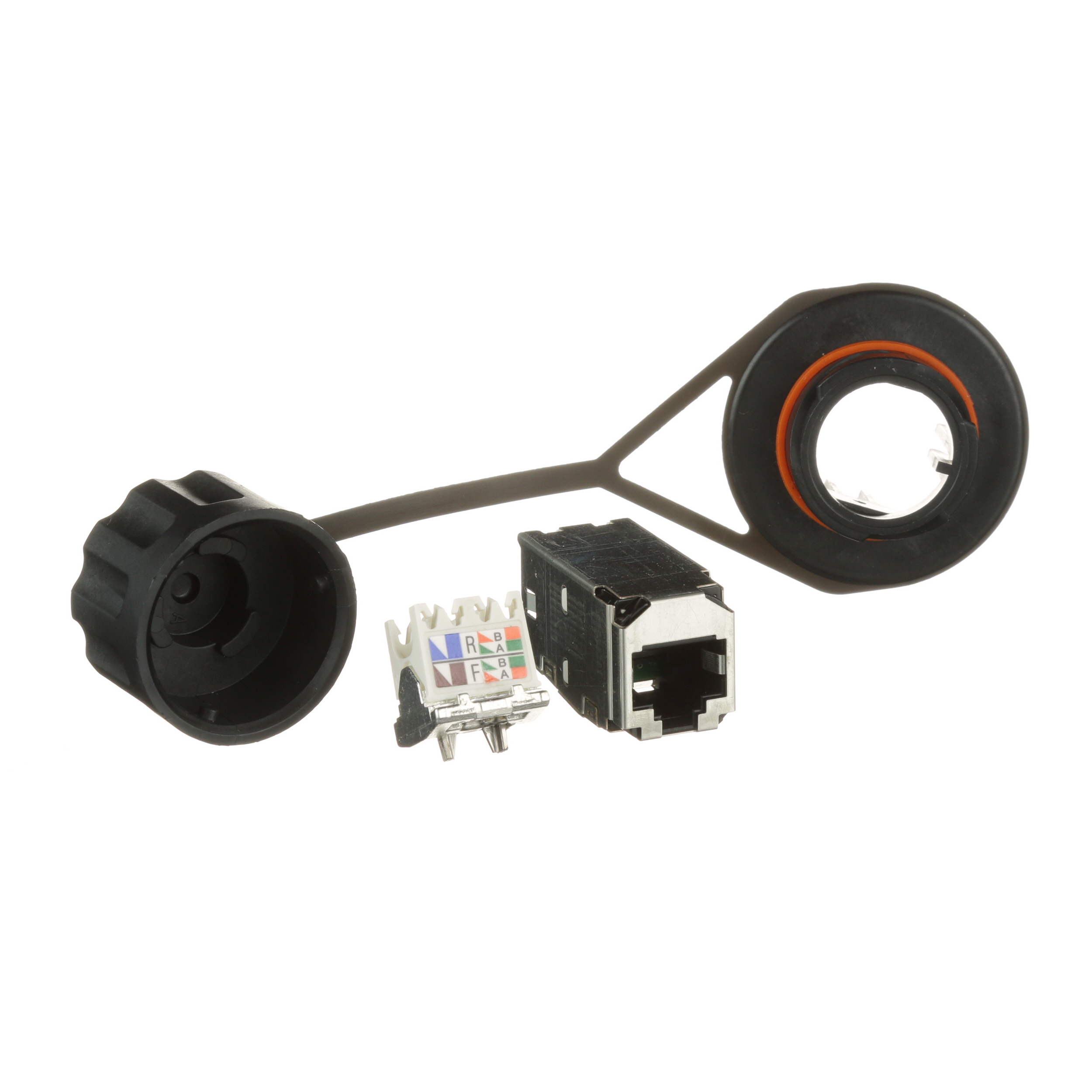 Industrial Cat 6 RJ45 Shielded Bulkhead Connector