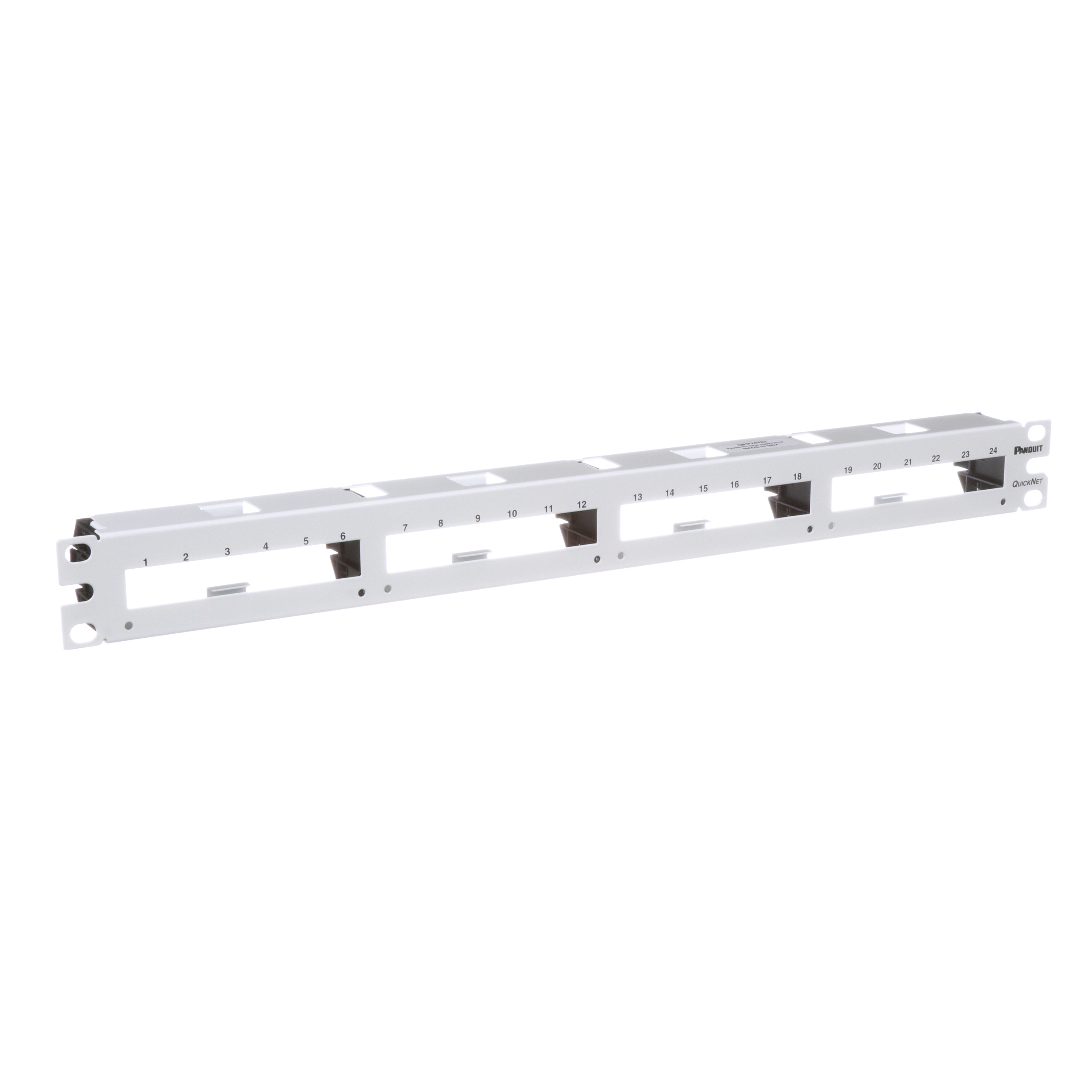 QuickNet™ YAMA PANELİ, DÜZ, 24 PORT, 1RU, BEYAZ