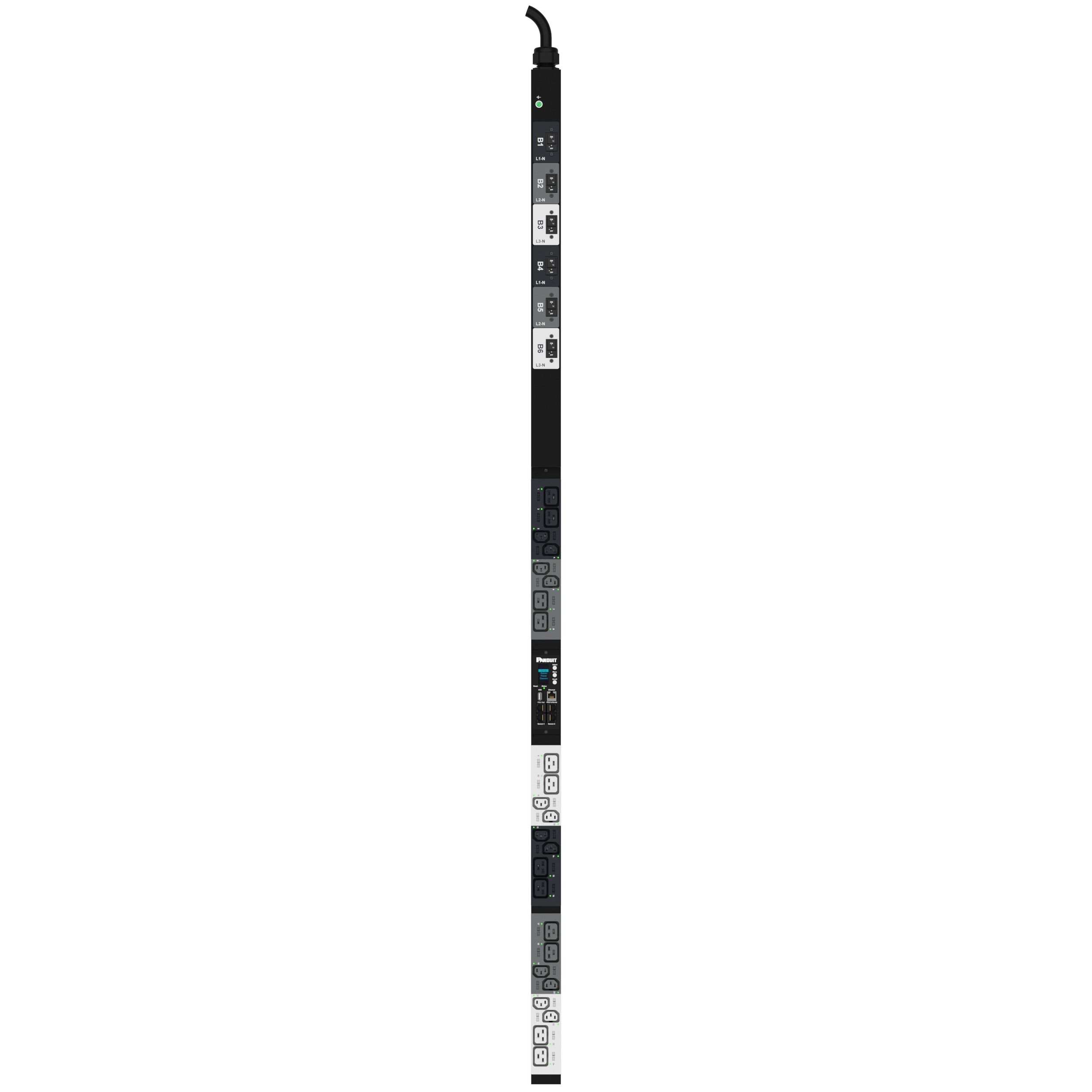 MS PDU, 32 Amper, 400 Volt, (12)C13, (12)C19, IEC 60309 3P+N+E 6h 32A (IP44)