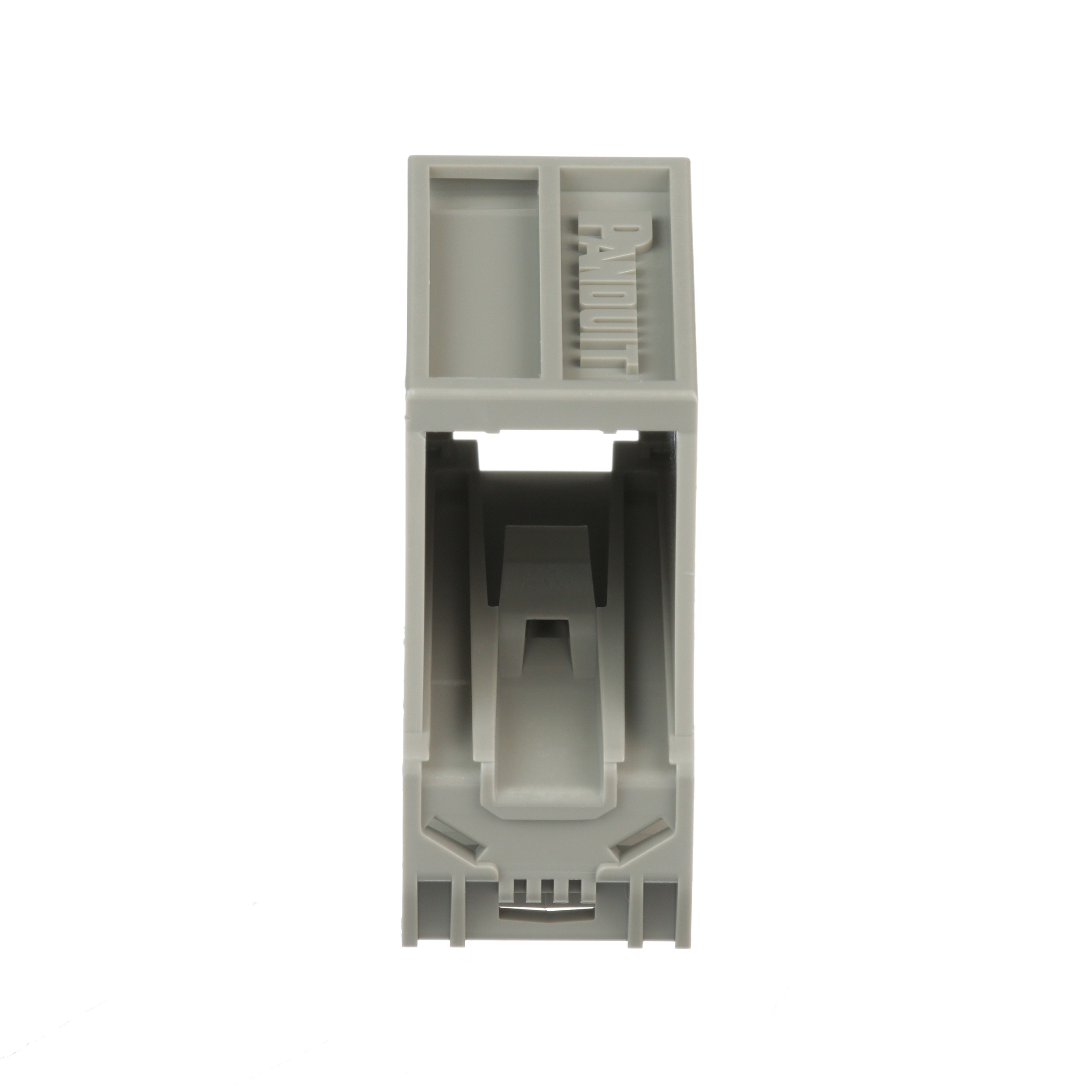 Mini-Com® 1-port DIN Rayı Montaj Adaptörü, Gri