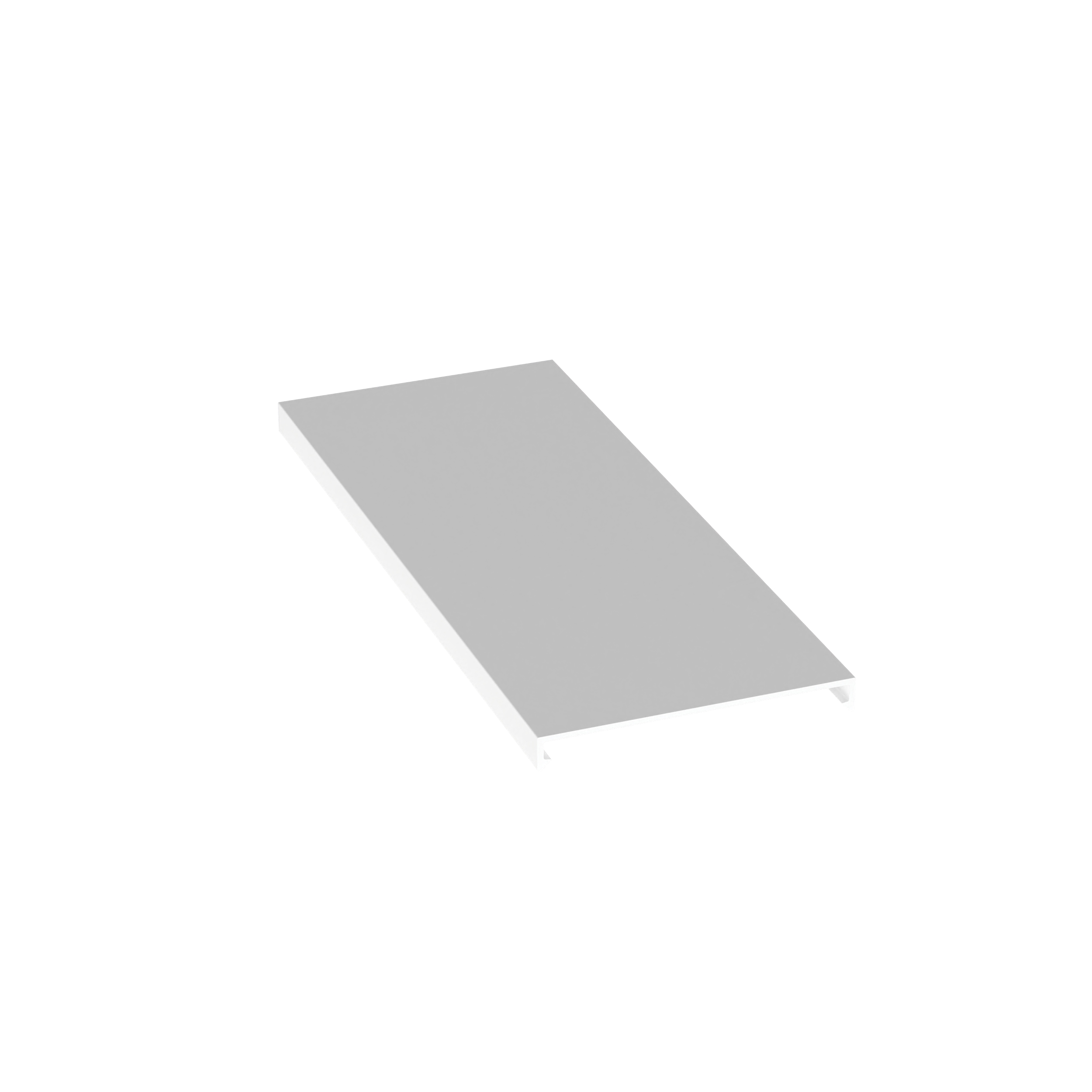 Düz Kanal Kapağı Film Li, Beyaz, PVC, 9.4x82.6mm