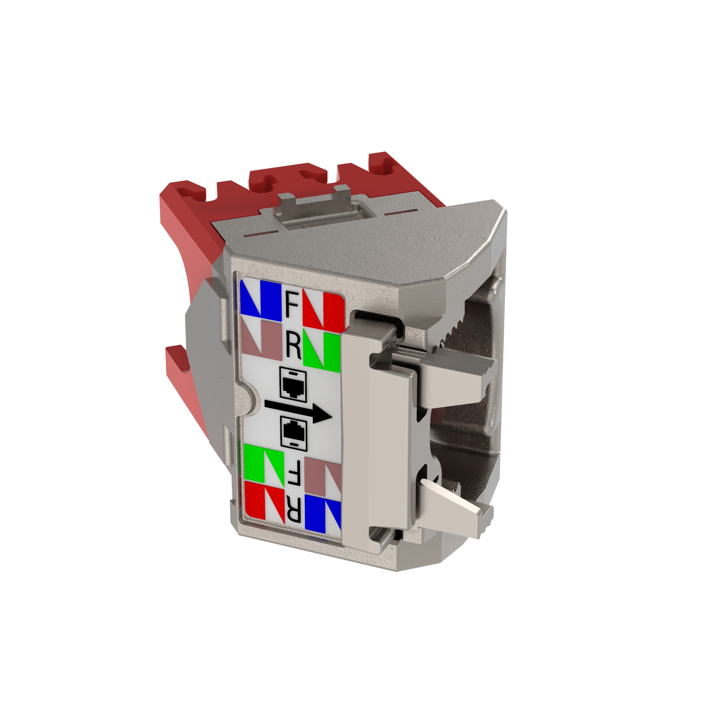 45° Left/Right Angled Wire Cap for TX5e™ Shielded Jack Modules