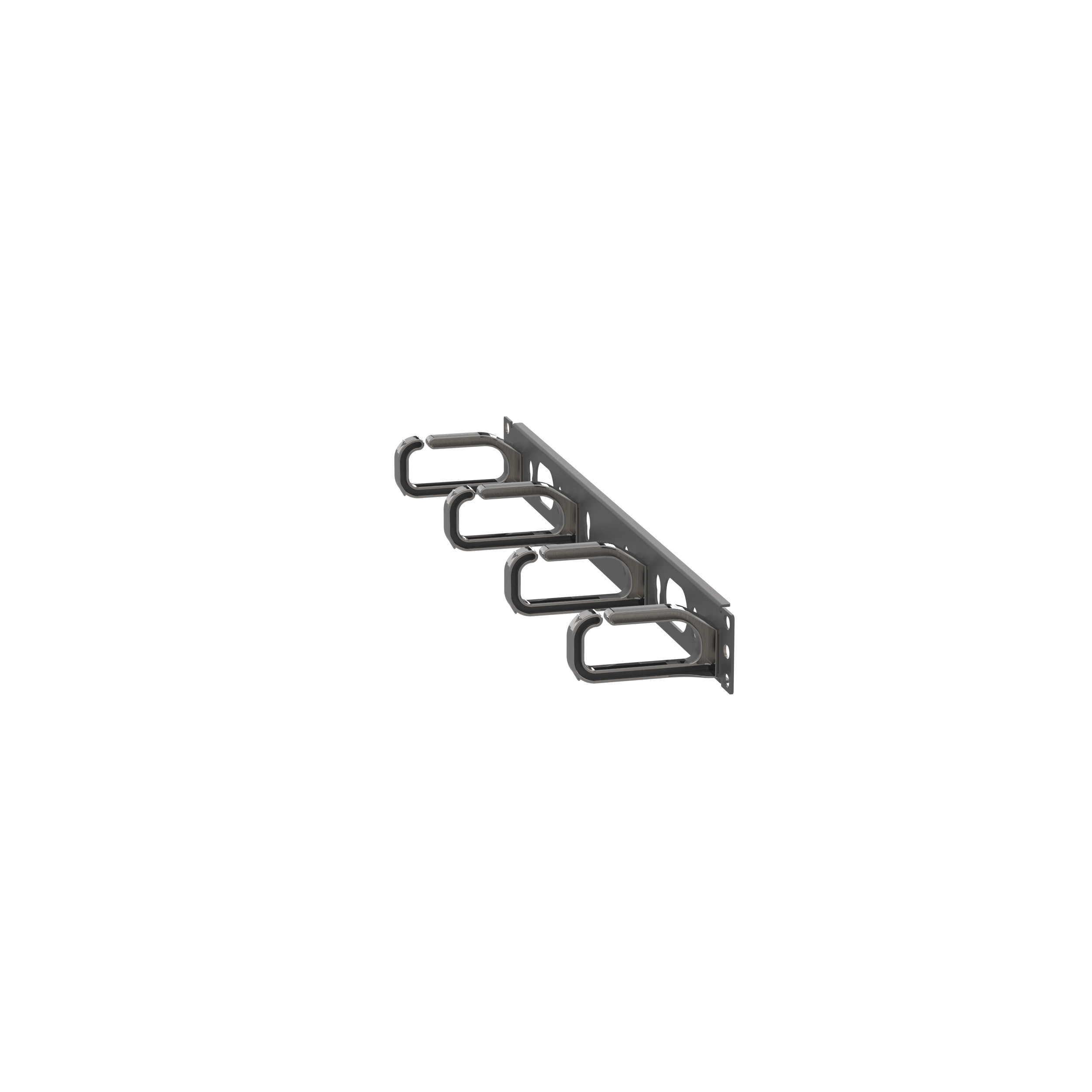 Horizontal Single Sided Manager, 1RU, 3.4 in. Depth