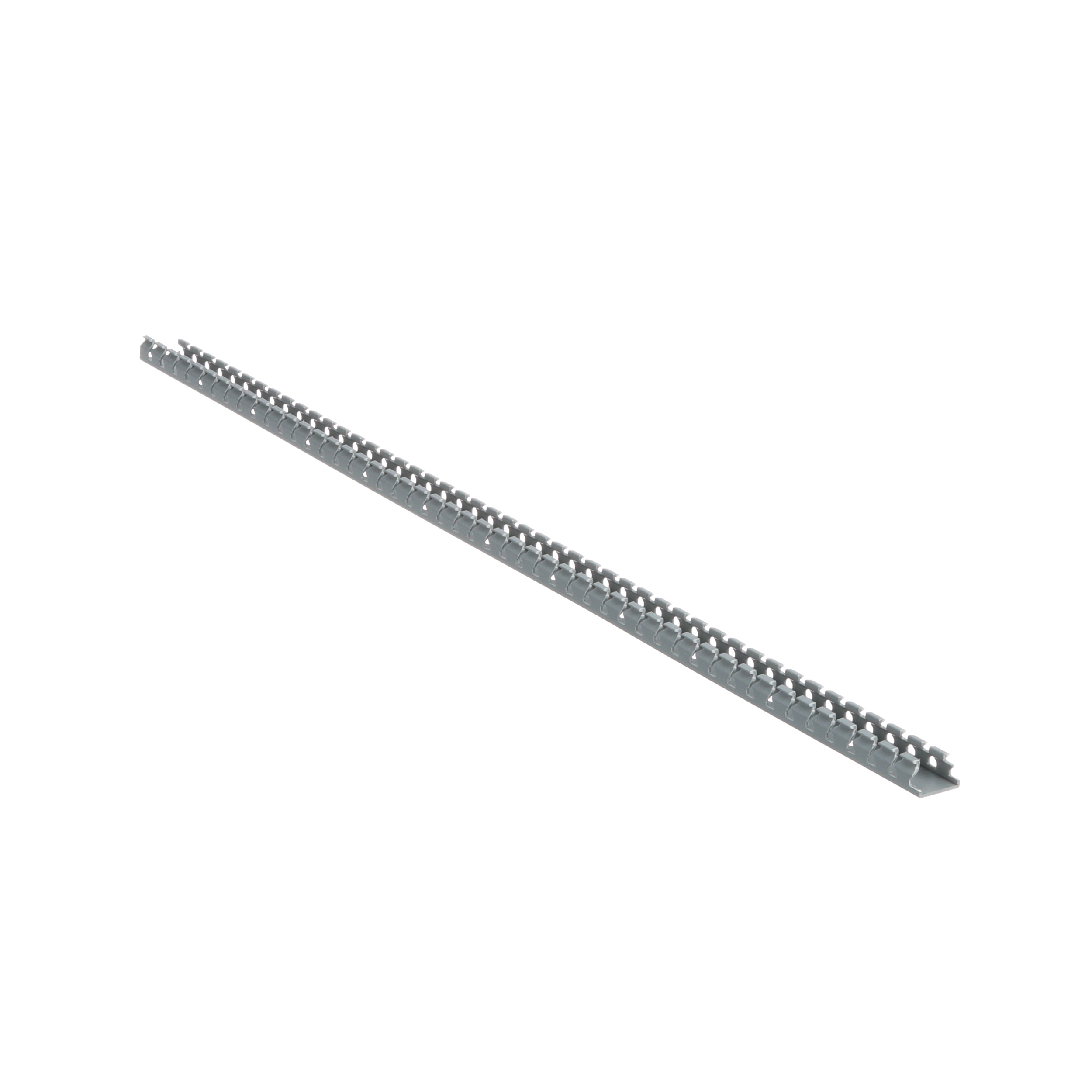 Dar Oluklu Kablo Kanalı, PVC, 1.27 cm x 1.27 cm x 1.83 metre, Açık Gri