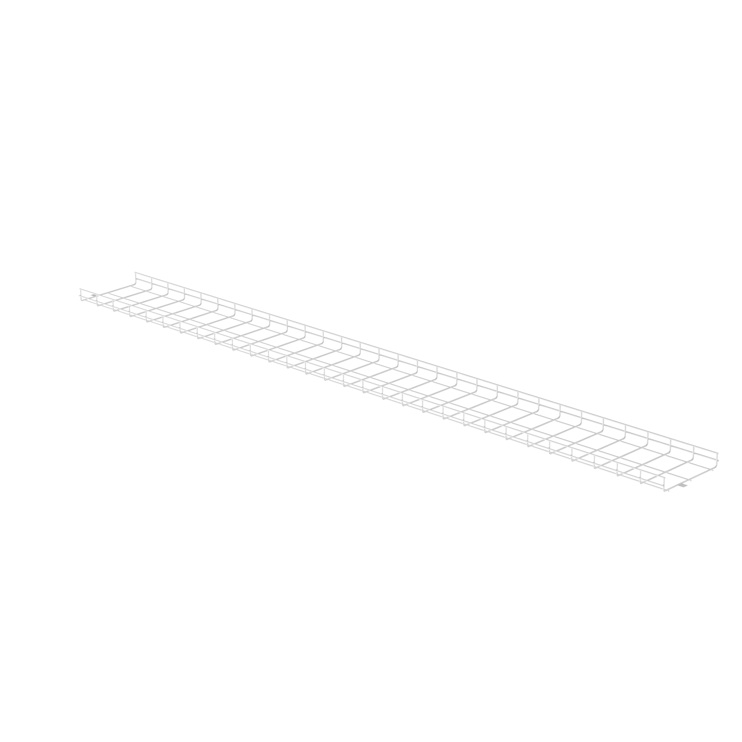 Kablo Sepeti 2" x 12", Beyaz Toz Kaplı