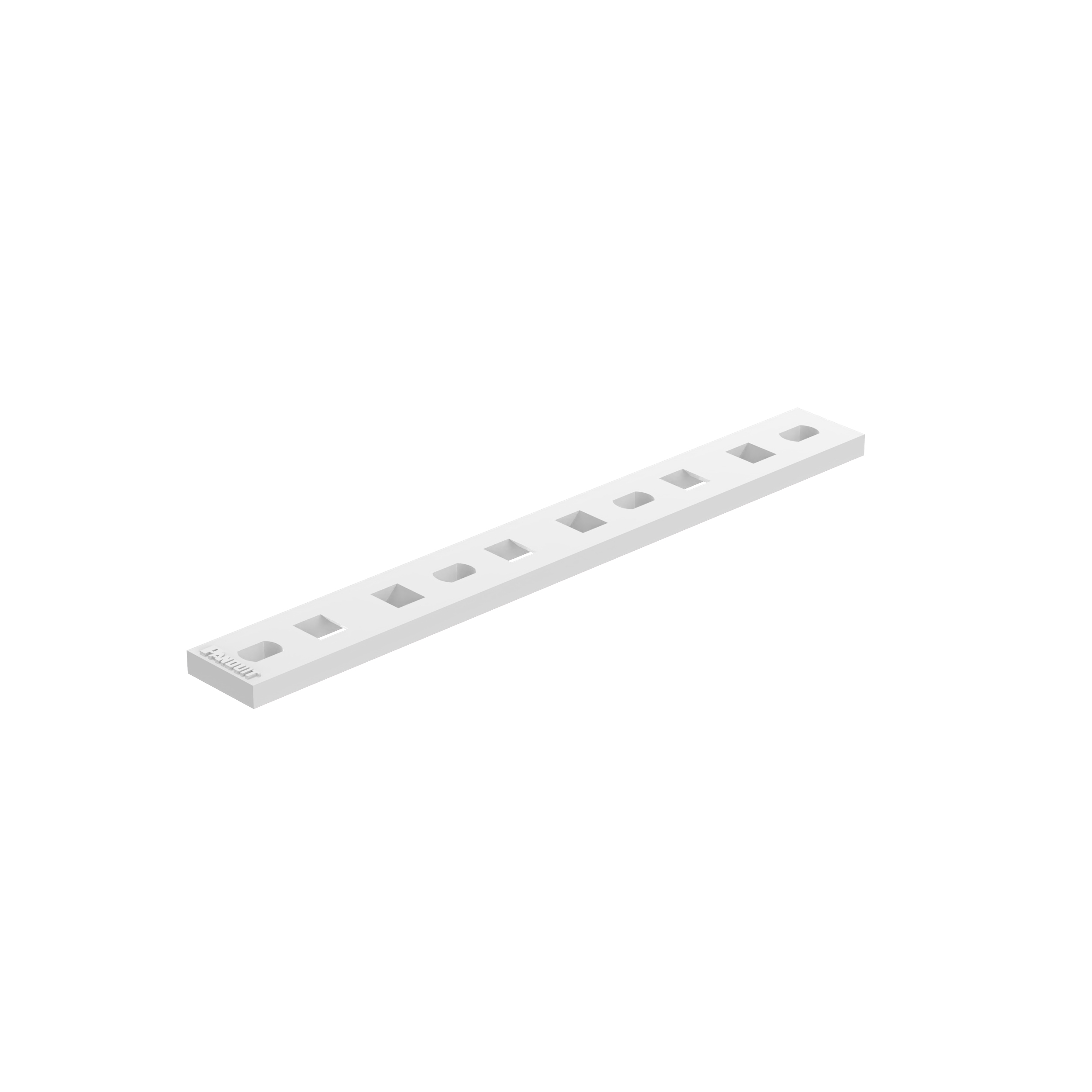 Çoklu Kablo Bağı Plakası, 3 Demet, M-S Kablo Bağları, #10 Vida (M5), 100'lü Paket