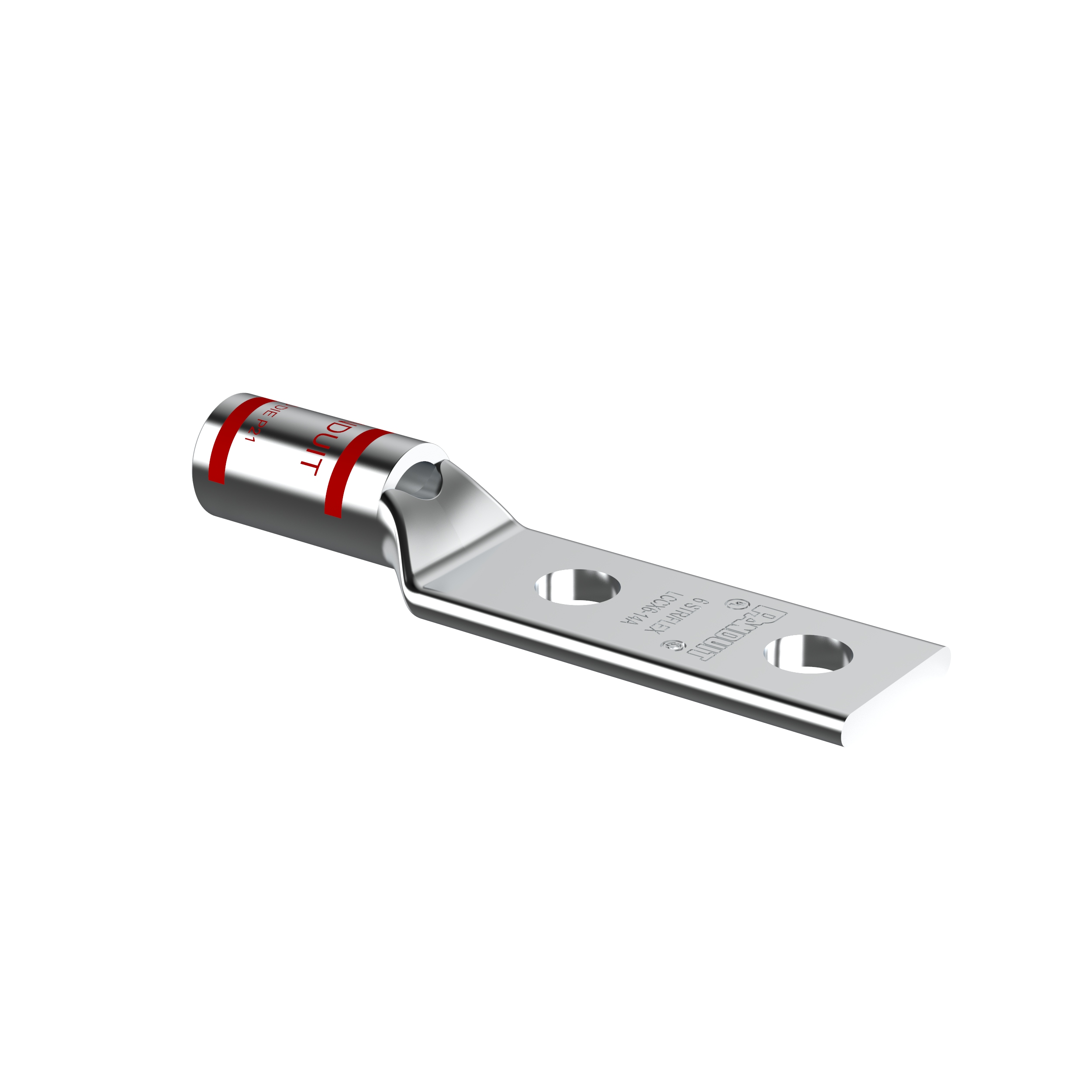 Bağlantı Muhafazası, 8. Kalay Kaplı Bakır, Düz, İki 4.8mm Somun, 50'li Paket