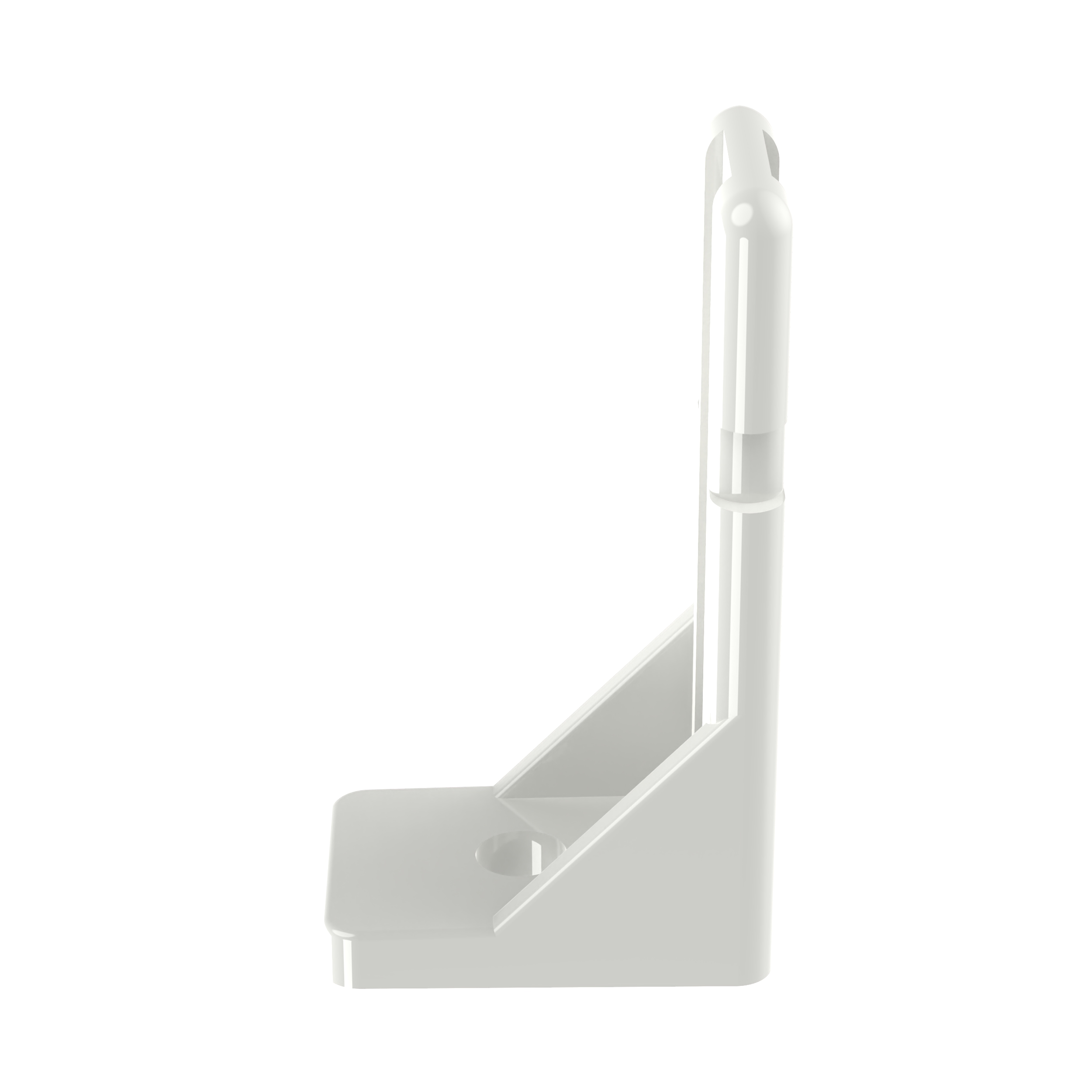 Arka Montaj Elemanı, Doğal, PA 6.6, 50x18.3mm, 5.1mm Vida Deliği, 100'lü Paket