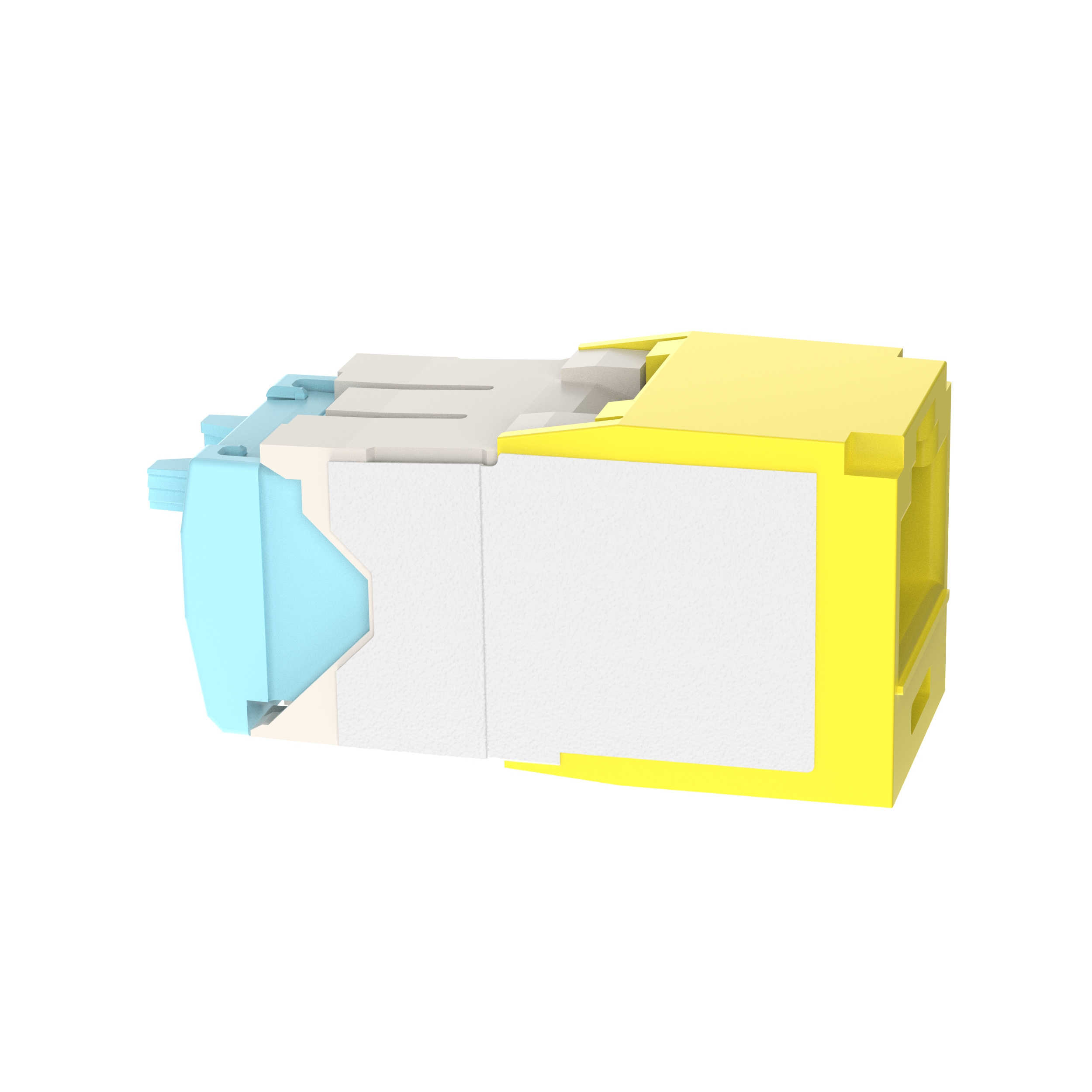 UTP RJ45 Cat 6A 28/30 AWG Sonlandırma Jak Modülü, Sarı