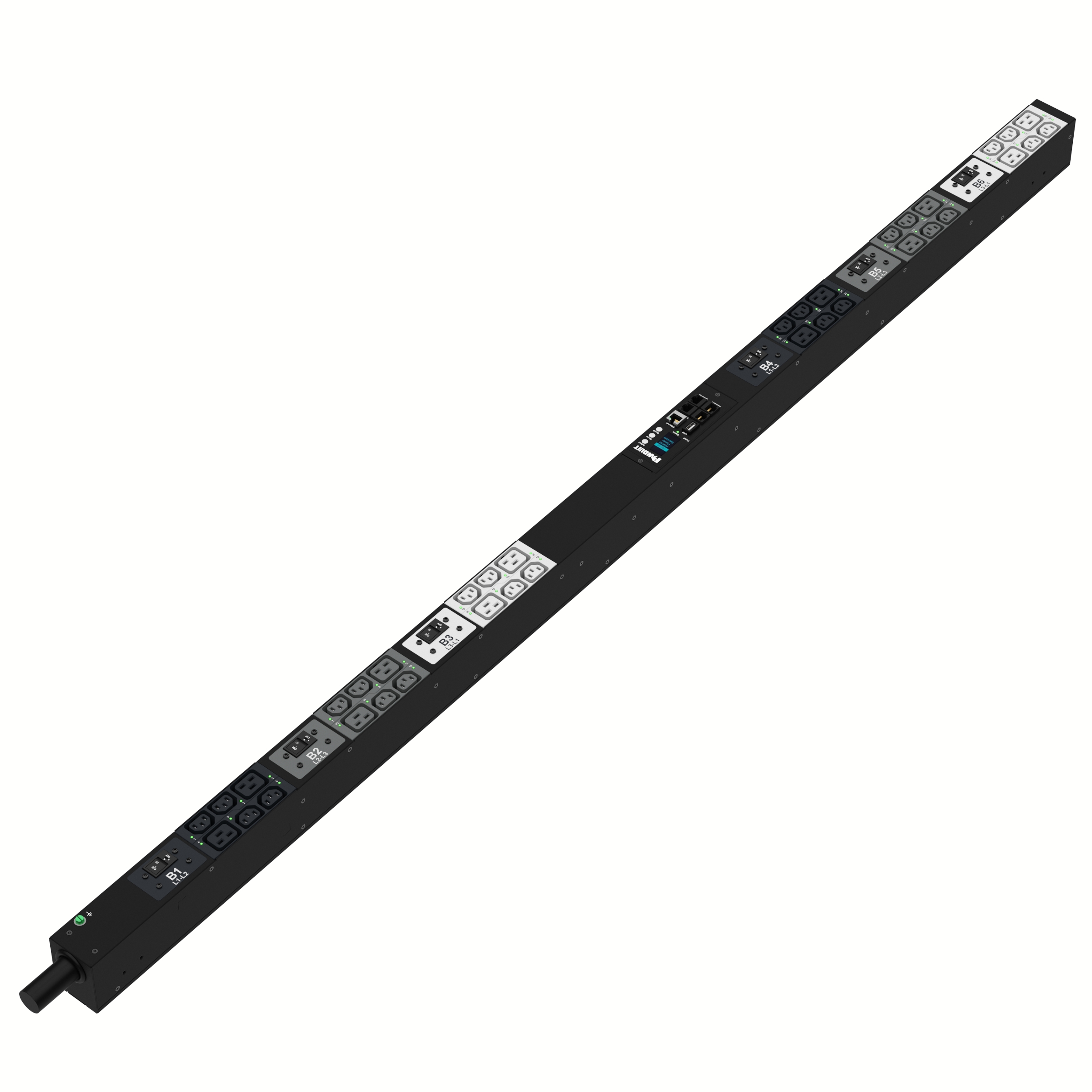 MSPO PDU, 32AMP, (24)C13, (12)C19, IEC 60309 (IP44)