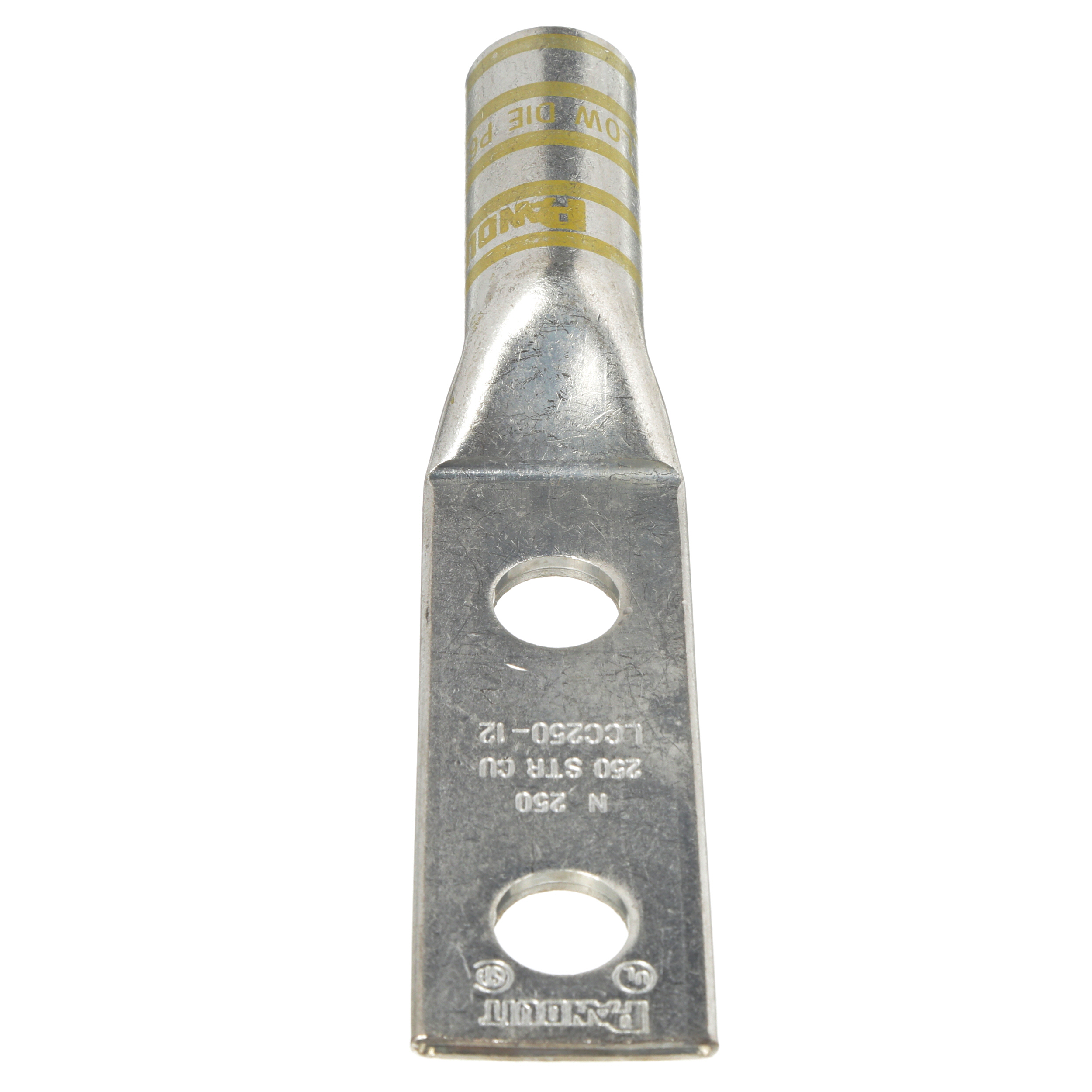 Bağlantı Muhafaza, 250, Kalay Kaplı Bakır, Düz, İki 12.7mm Somun, 10'lu Paket
