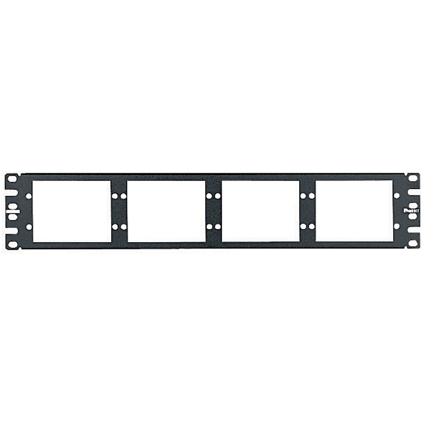 Opticom® Fiber Patch Panel, Düz, Siyah, 2 RU