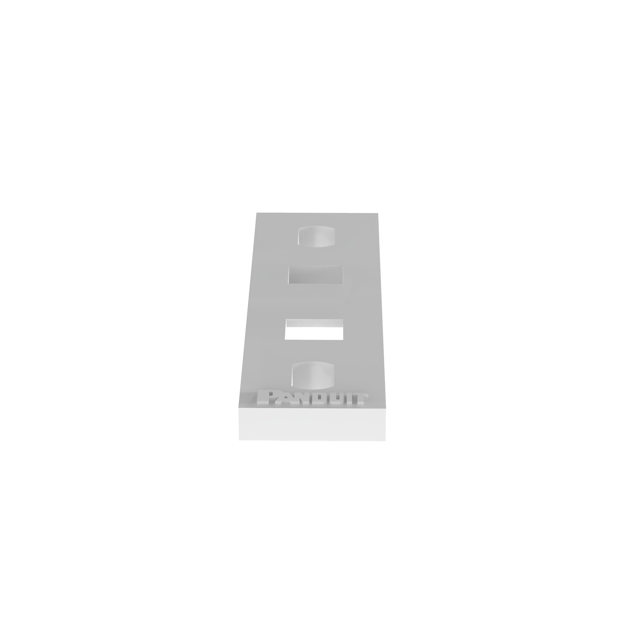 Bağ Plakası, Doğal, PA 6.6, 53.1x50.3mm, M5 Vida, 100'lü Paket