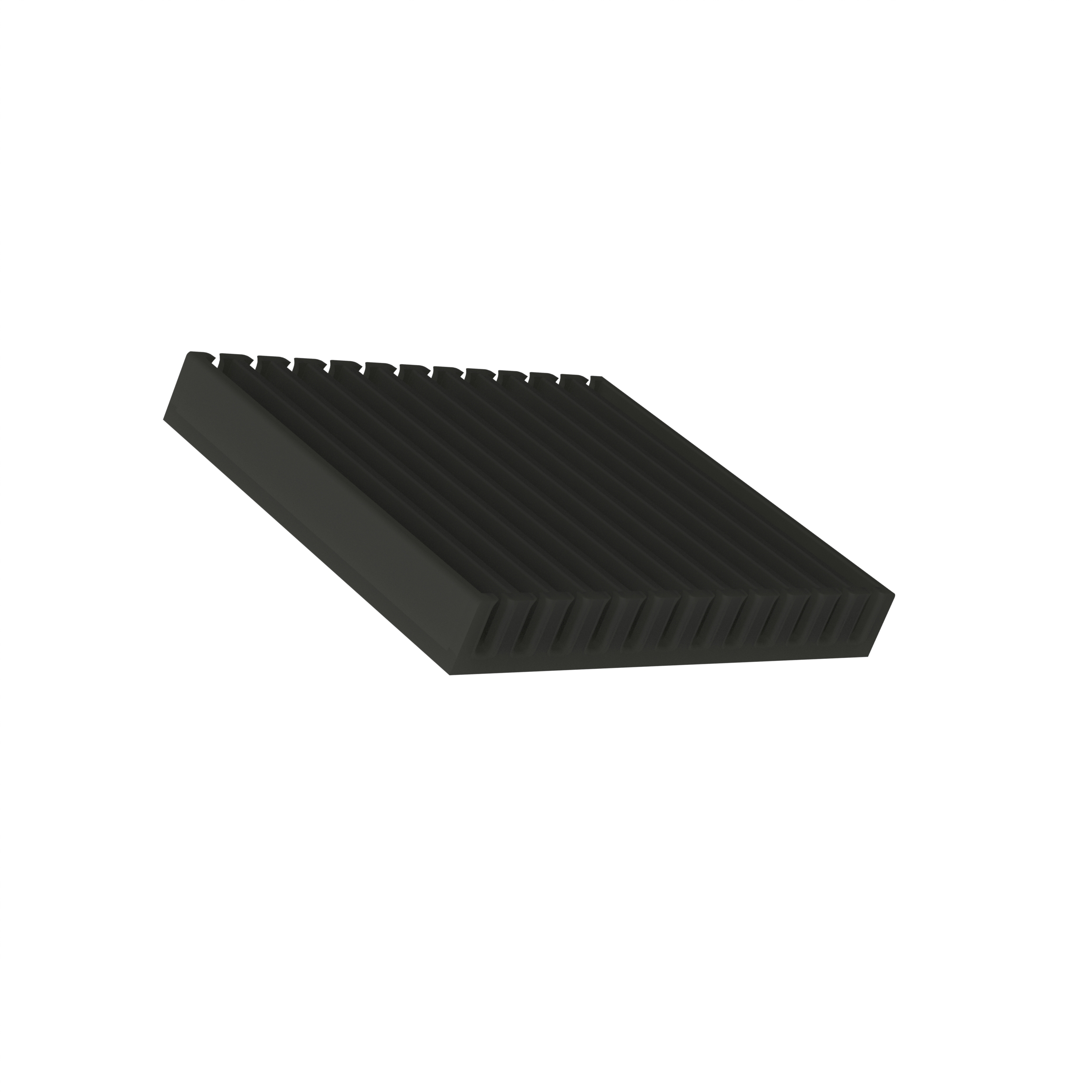 Opticom® Fiber Splice Holder, 24 Splices, Rubber, Black