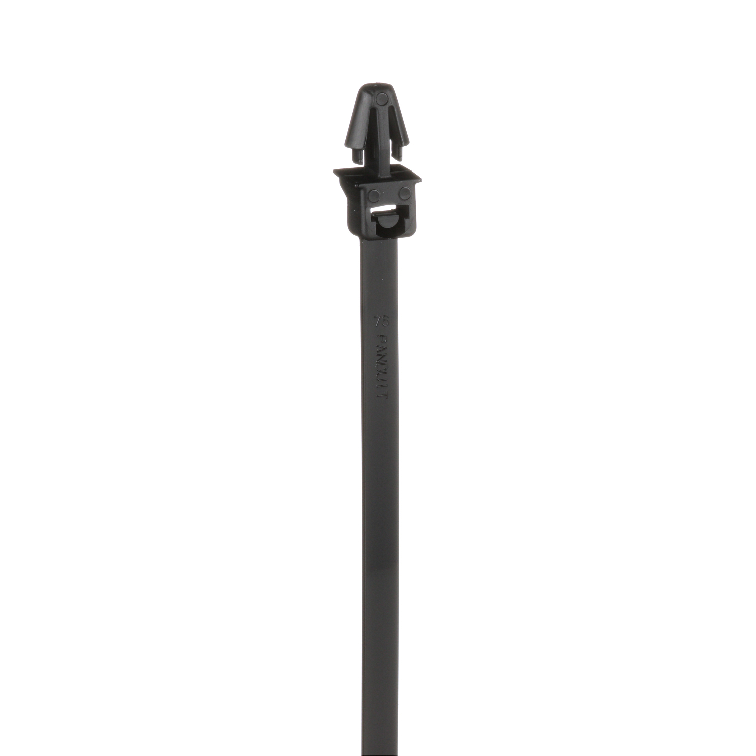 Locking Push Mount Tie,Blk,UV PA6.6,200x4.8mm,222N, PK1000