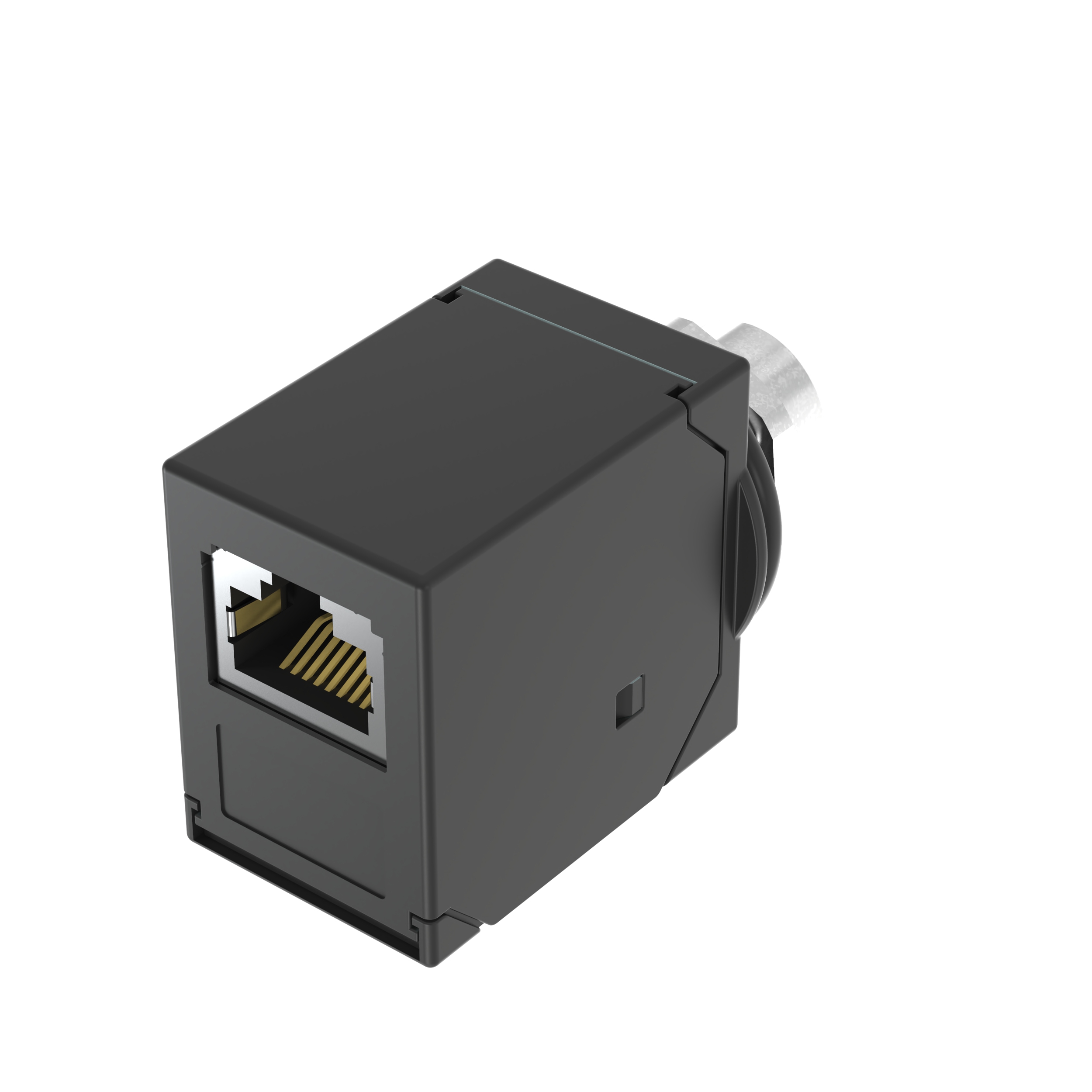 IndustrialNet™ M12 X-Code Female to RJ45 Coupler Adapter