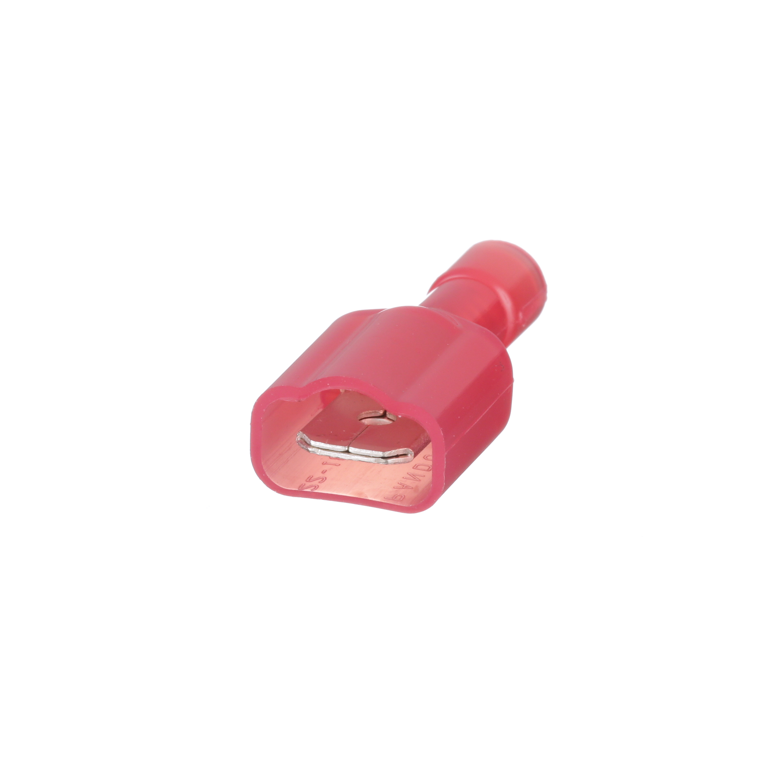 Kesici Terminal, Kırmızı, Naylon, 0.5-1mm² Kablo, 6.3 x 0.8 mm Levha, 1000'lik Paket