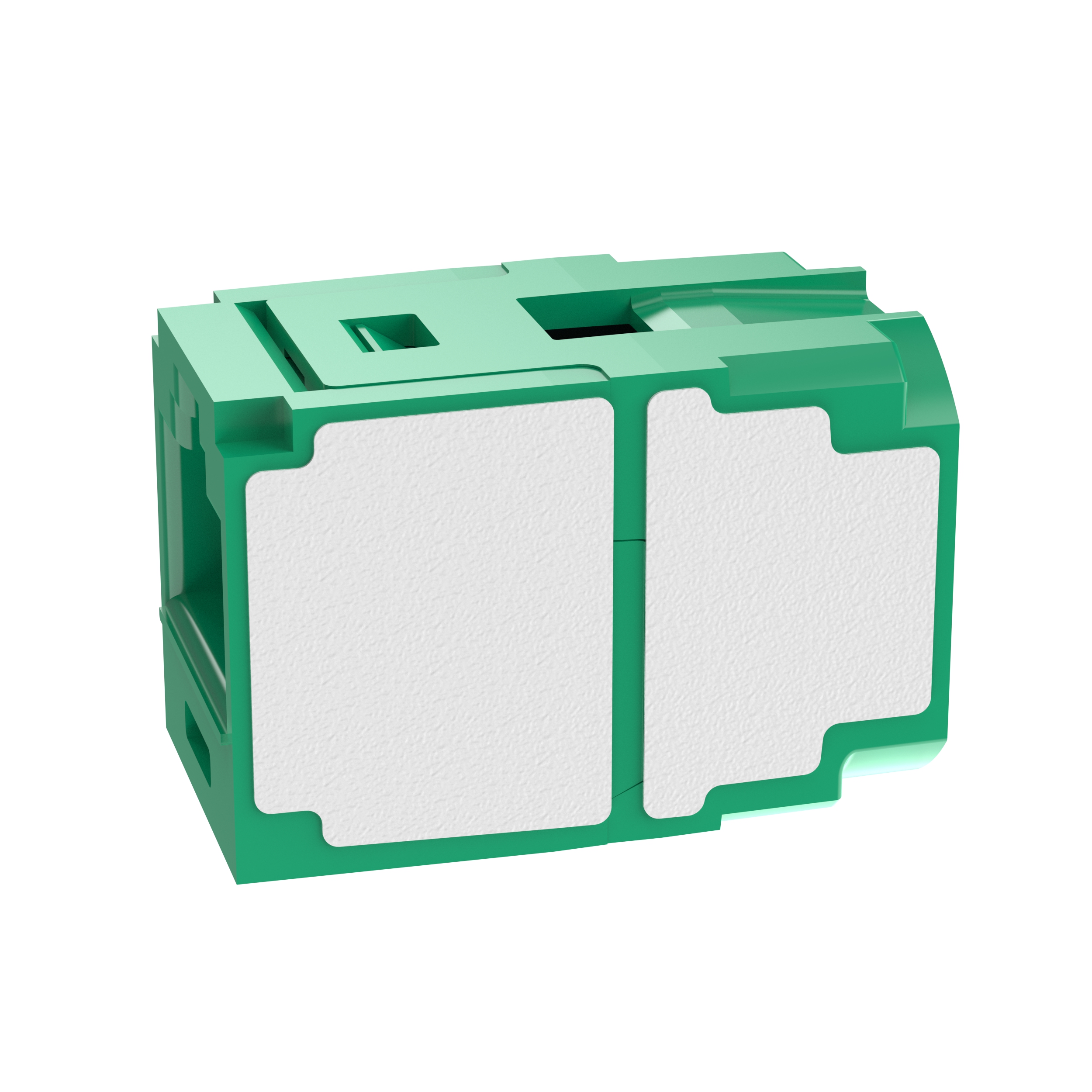 Twisted Pair RJ45 Cat 6A Bağlantı Modülü, Yeşil