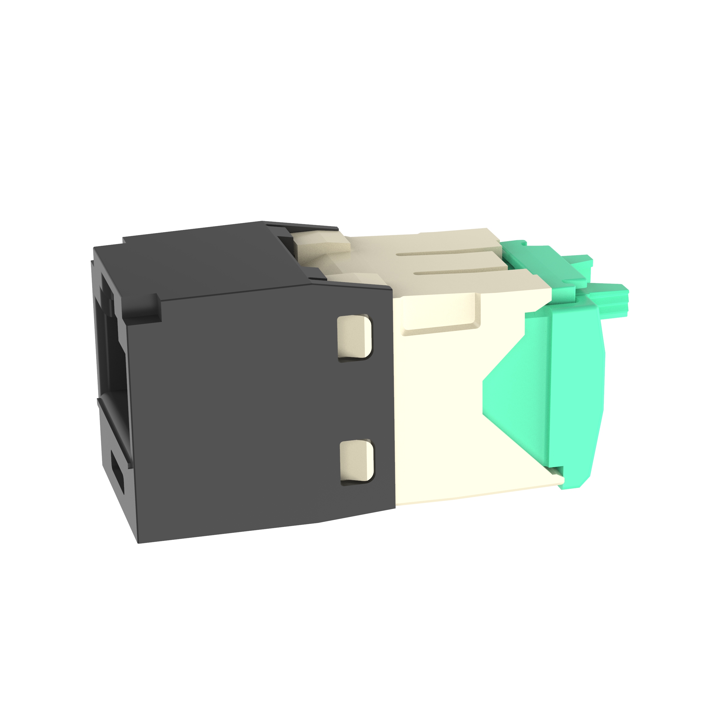 Mini-Com® UTP RJ45 Cat 6 TG Jak Modülü, Siyah