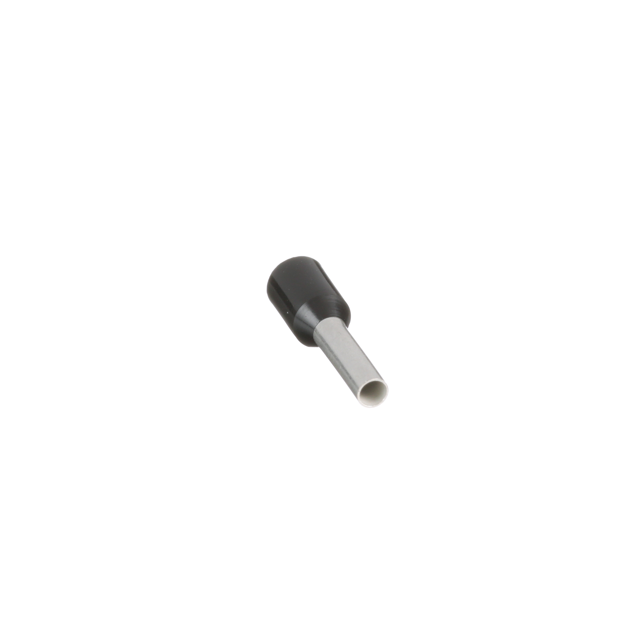 Tek tel silindir somunu, Siyah, 1.5mm² Tel, 8mm Pin Uzunluğu, 500'lü Paket
