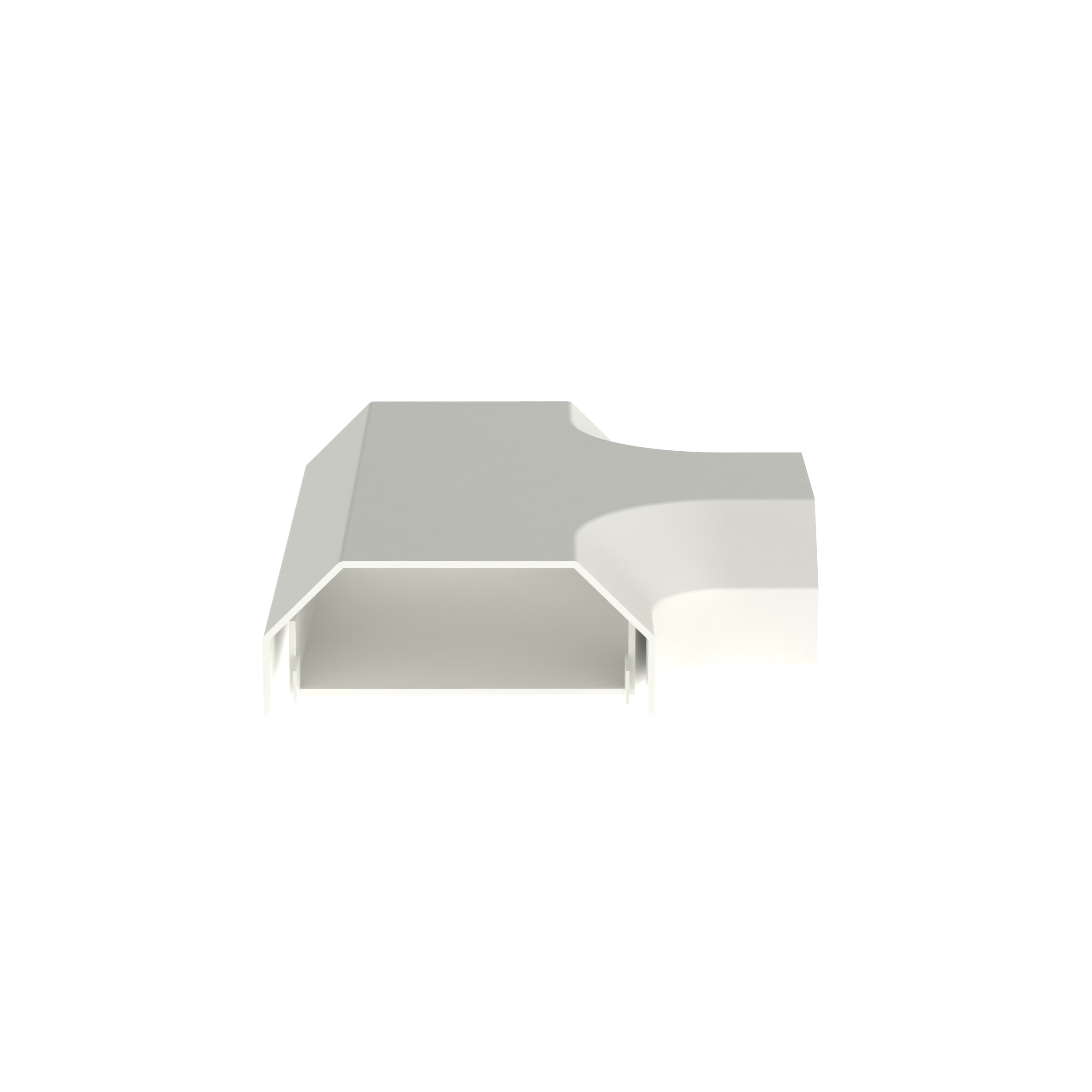 Tee Fitting, Snap-On, for T-70/T-45, PVC, Off White, 0.54'