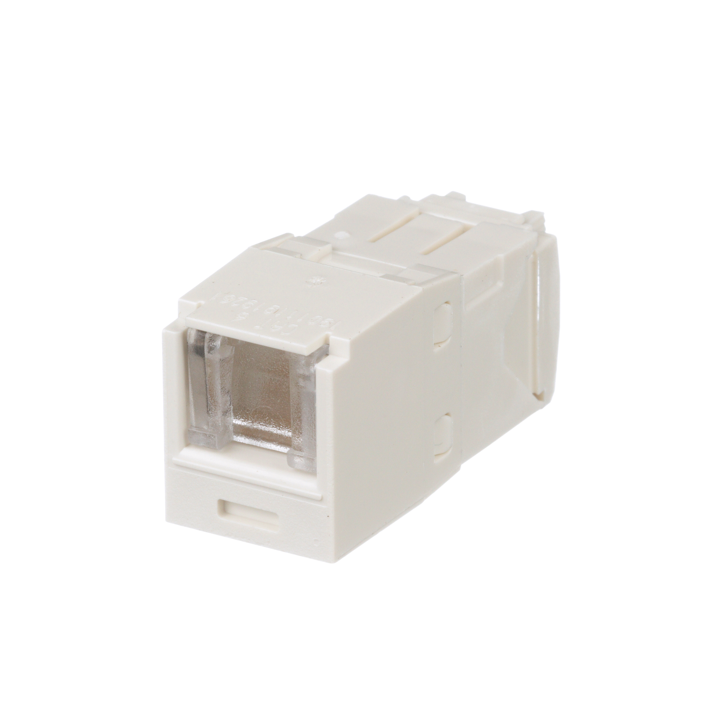 Mini-Com® RJ45 Cat 6 Shuttered TG Jack Module, IW