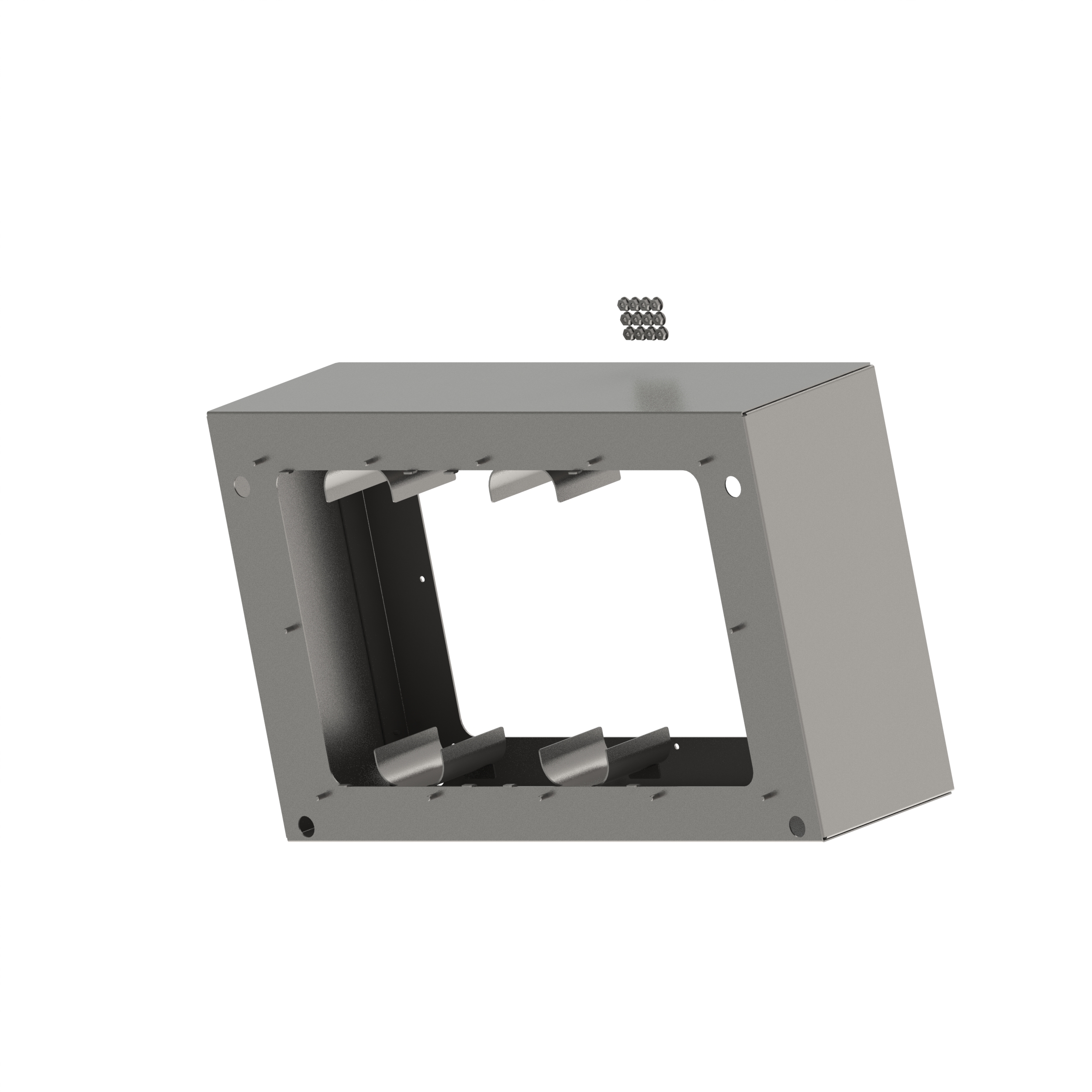HD Fusion Wall Mount Cable Storage Box, Gray