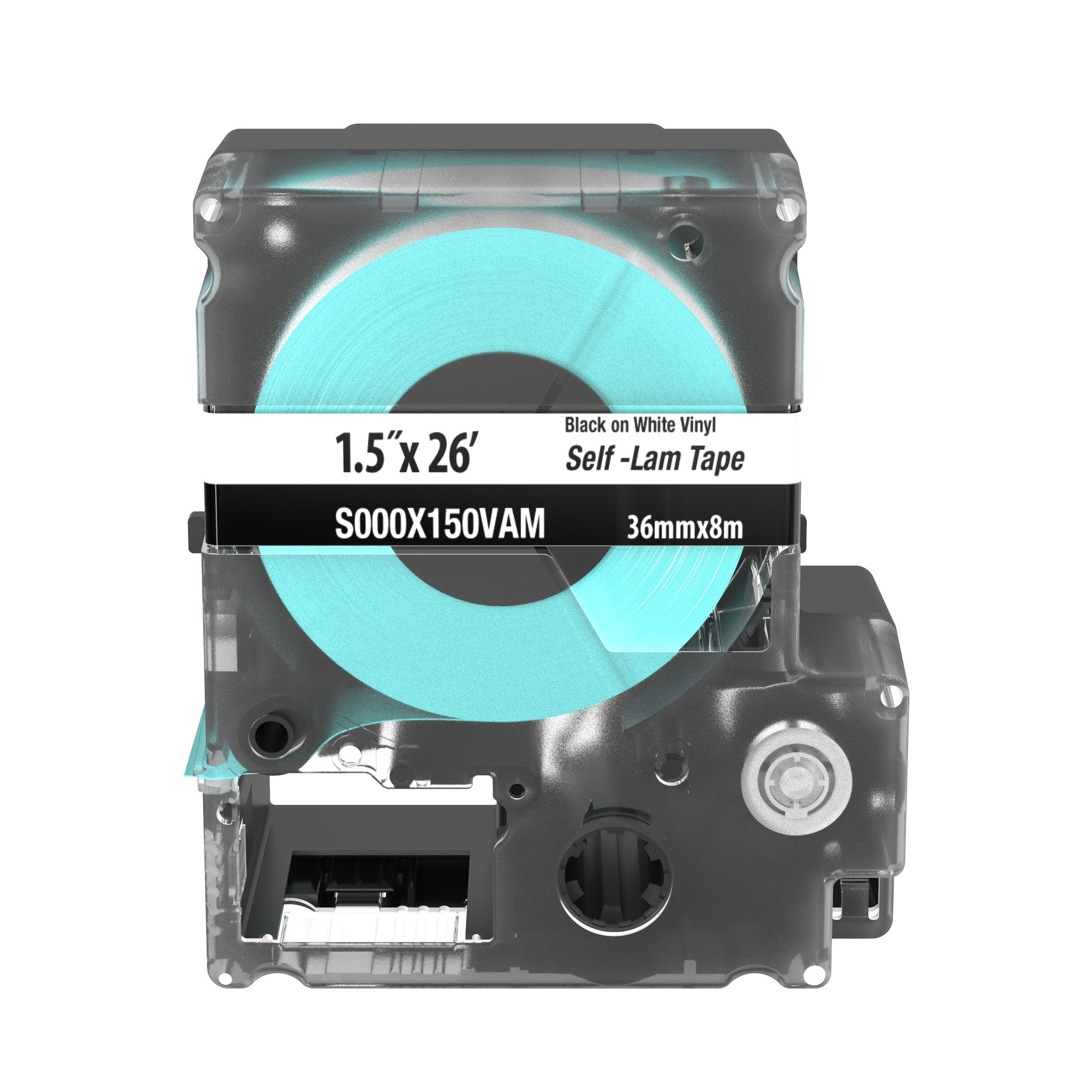 MP Kaset, Sürekli Kendiliğinden Lamineli Bant, Vinil, 38.1 mm Genişlik x 7.92 metre Uzunluk, Beyaz
