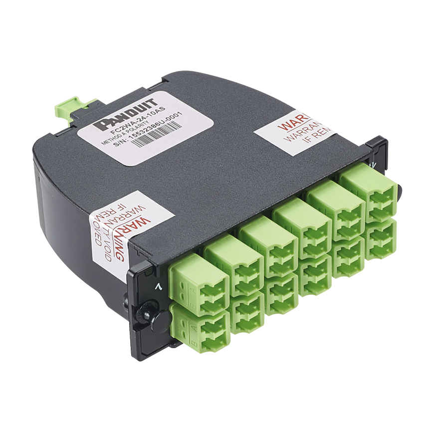 Opticom® MPO-LC Fiber Kaset OM5, 12 Çekirdek, Evrensel