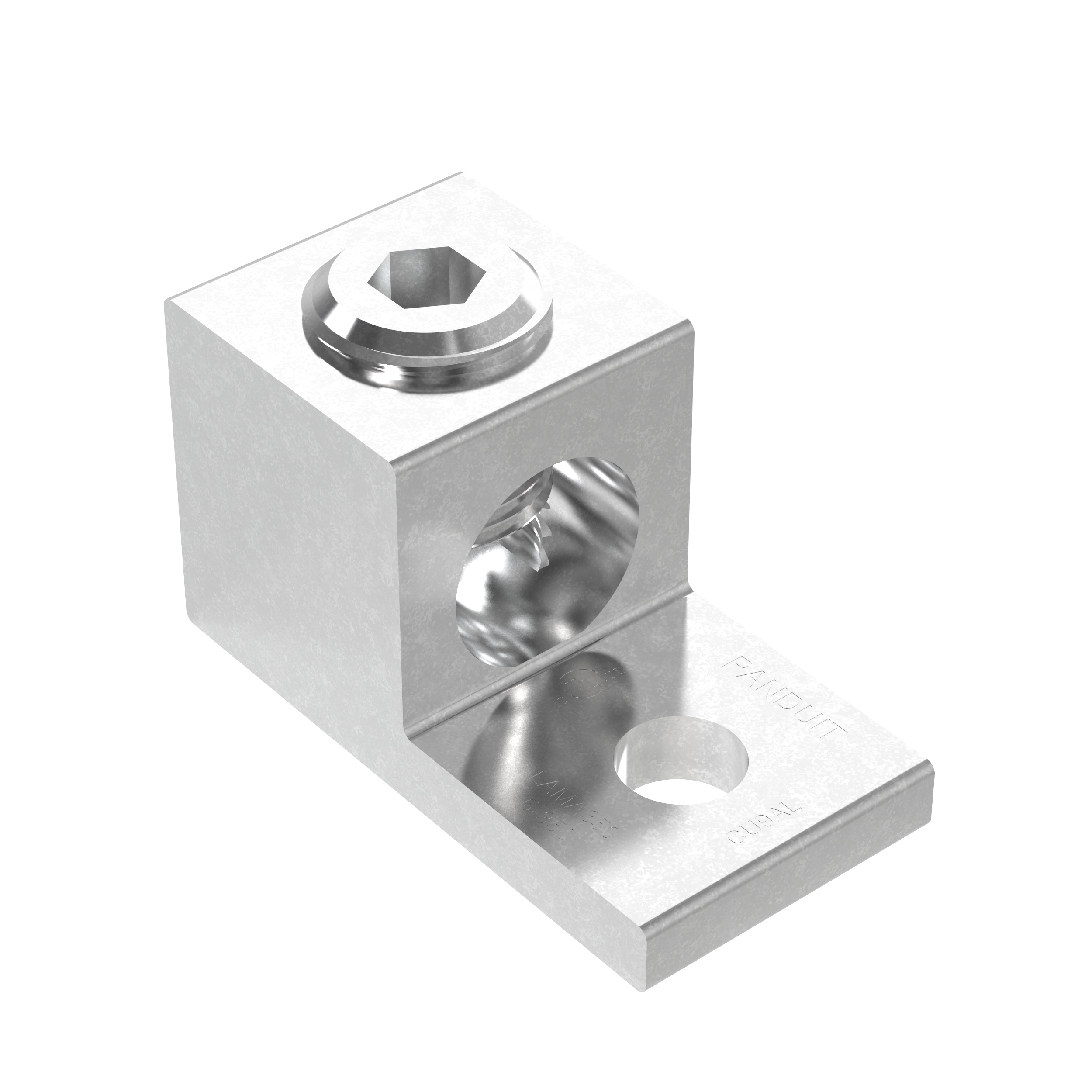 Cosse alu 1 trou 6AWG-350kcmil