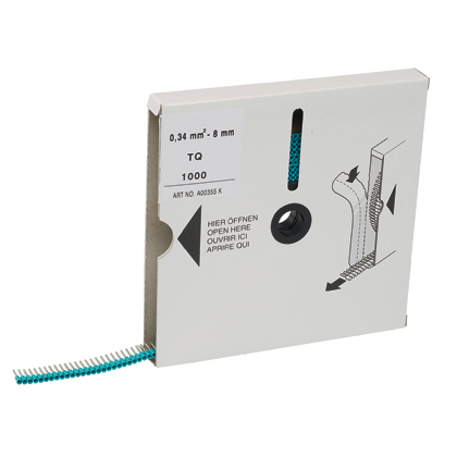 Reel Smart™ FSD74-8-K kaplı tek tel Ferrules