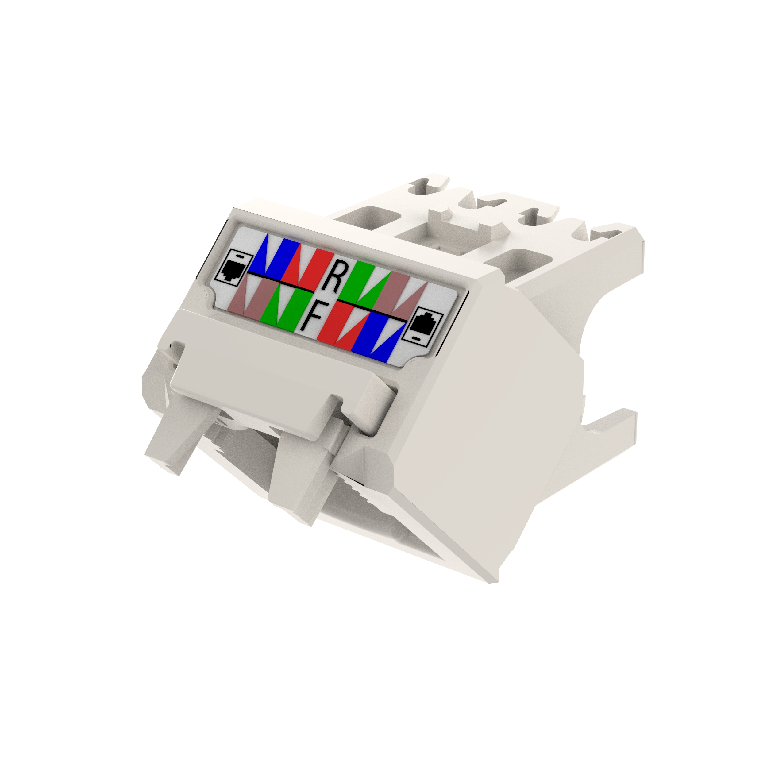 45° Angled Wire Cap for Cat 6A UTP TG Jack