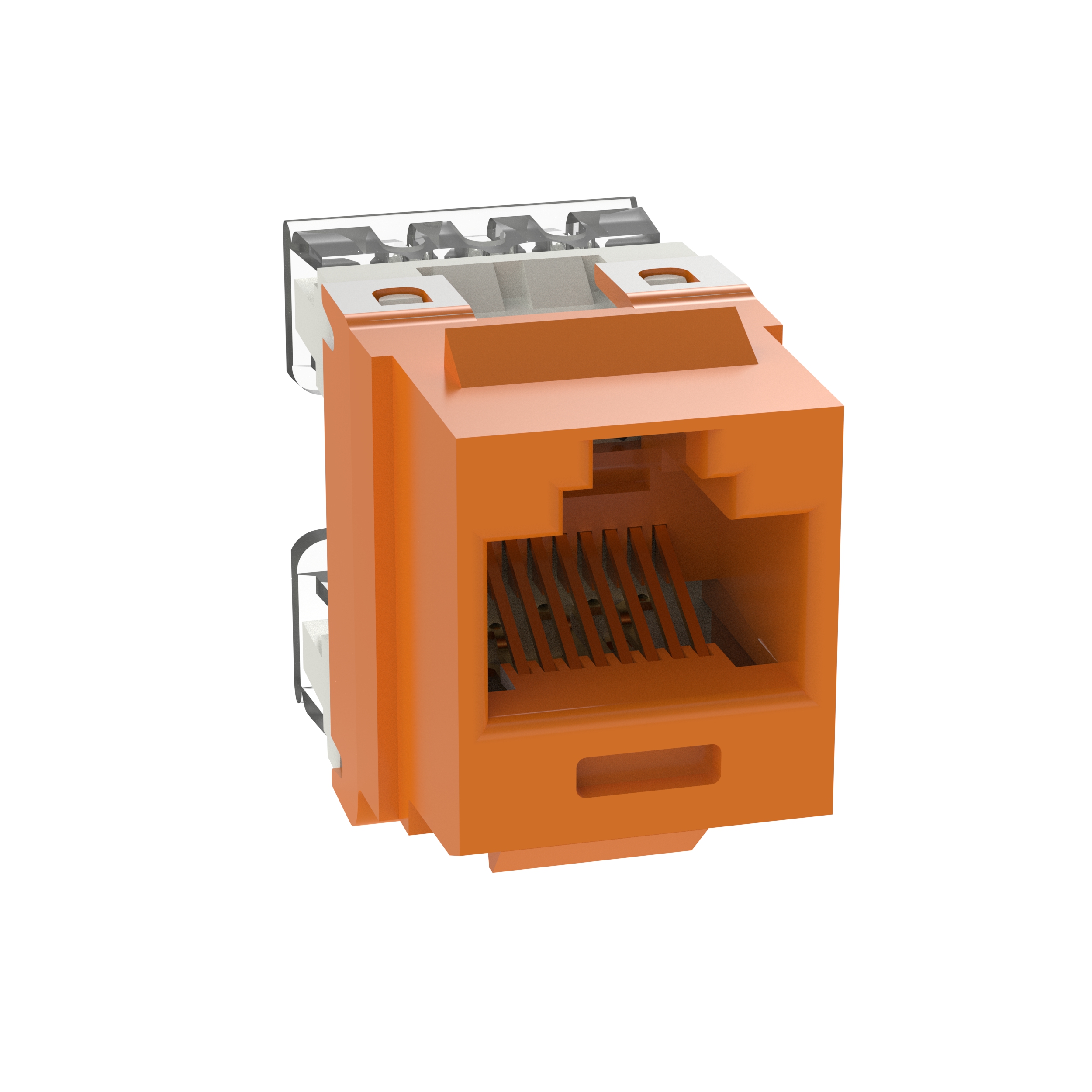 NK Cat 5e punchdown jack module - Orange