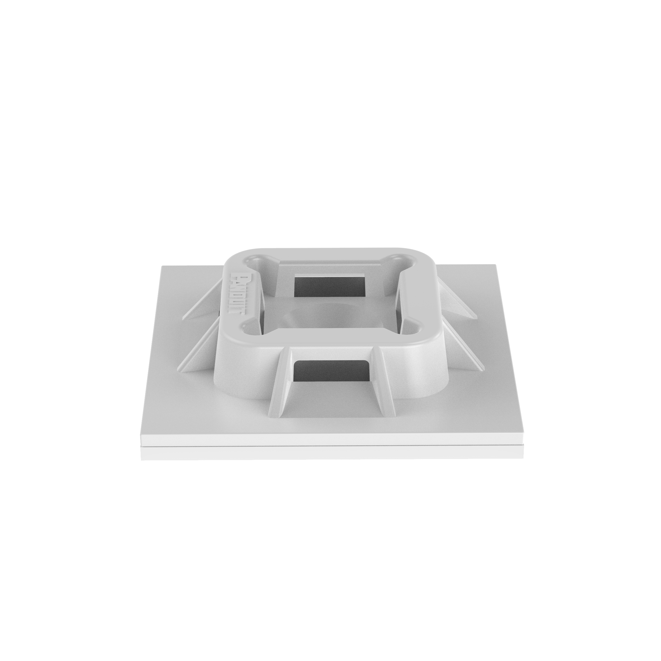 Kablo Bağı Montajı, Doğal, V-0 PA 6.6, Vida, 25.4x25.4mm, 100'lü Paket