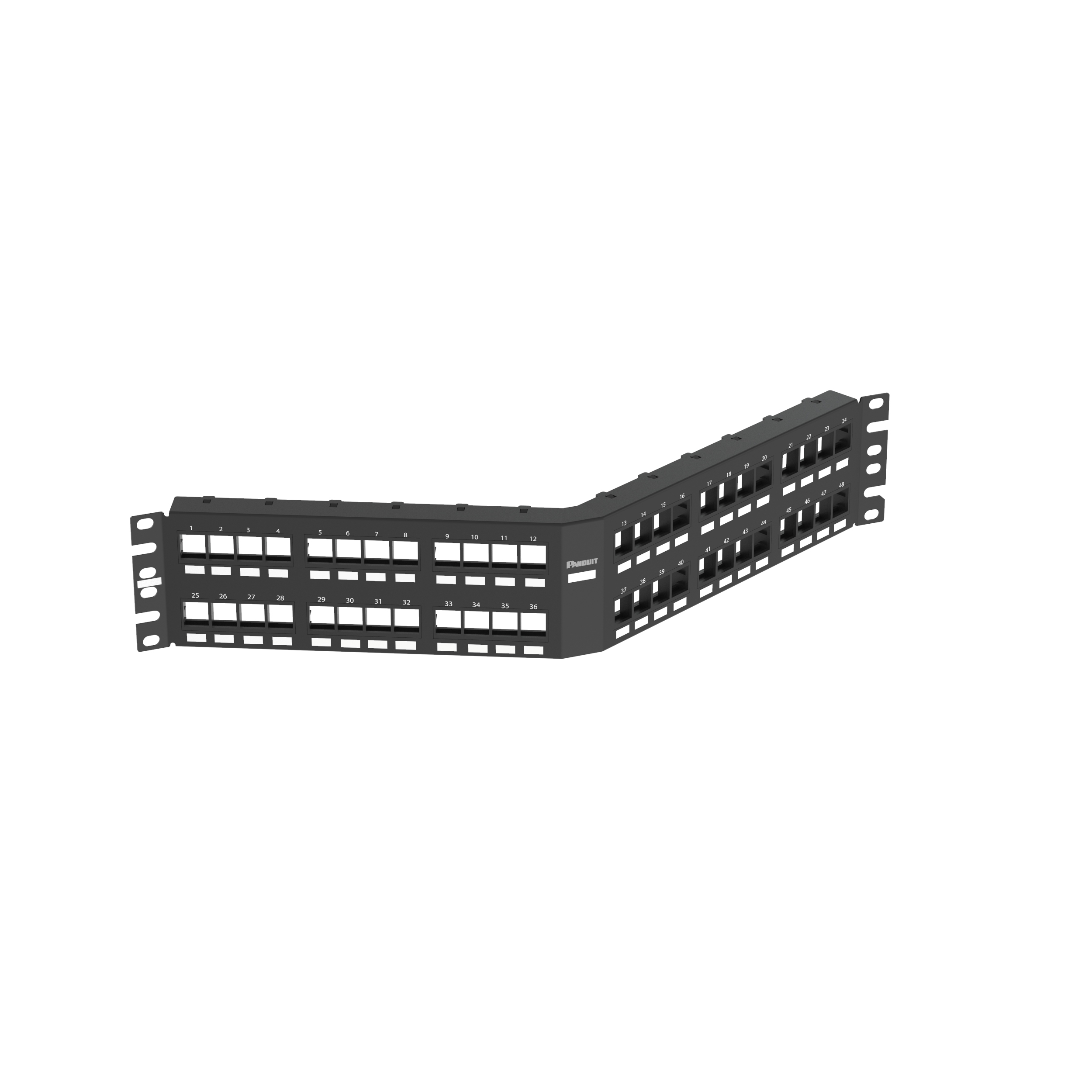 NetKey® Açık Yüzeysel Yama Paneli, 48 Port, 2 RU, BL