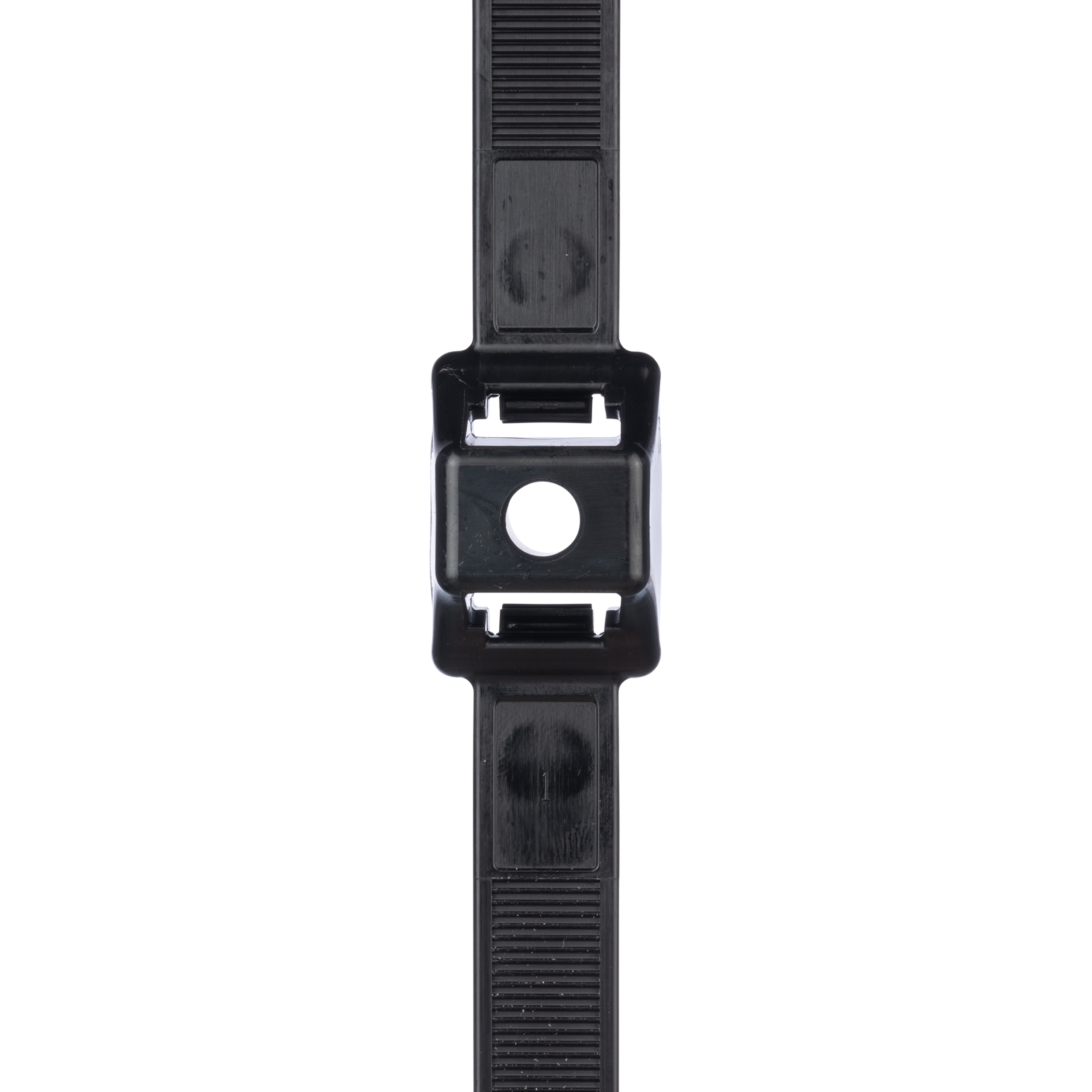 Double Clamp Tie, Blk,High Heat UV PA6.6,489x12.7mm,667N, PK50