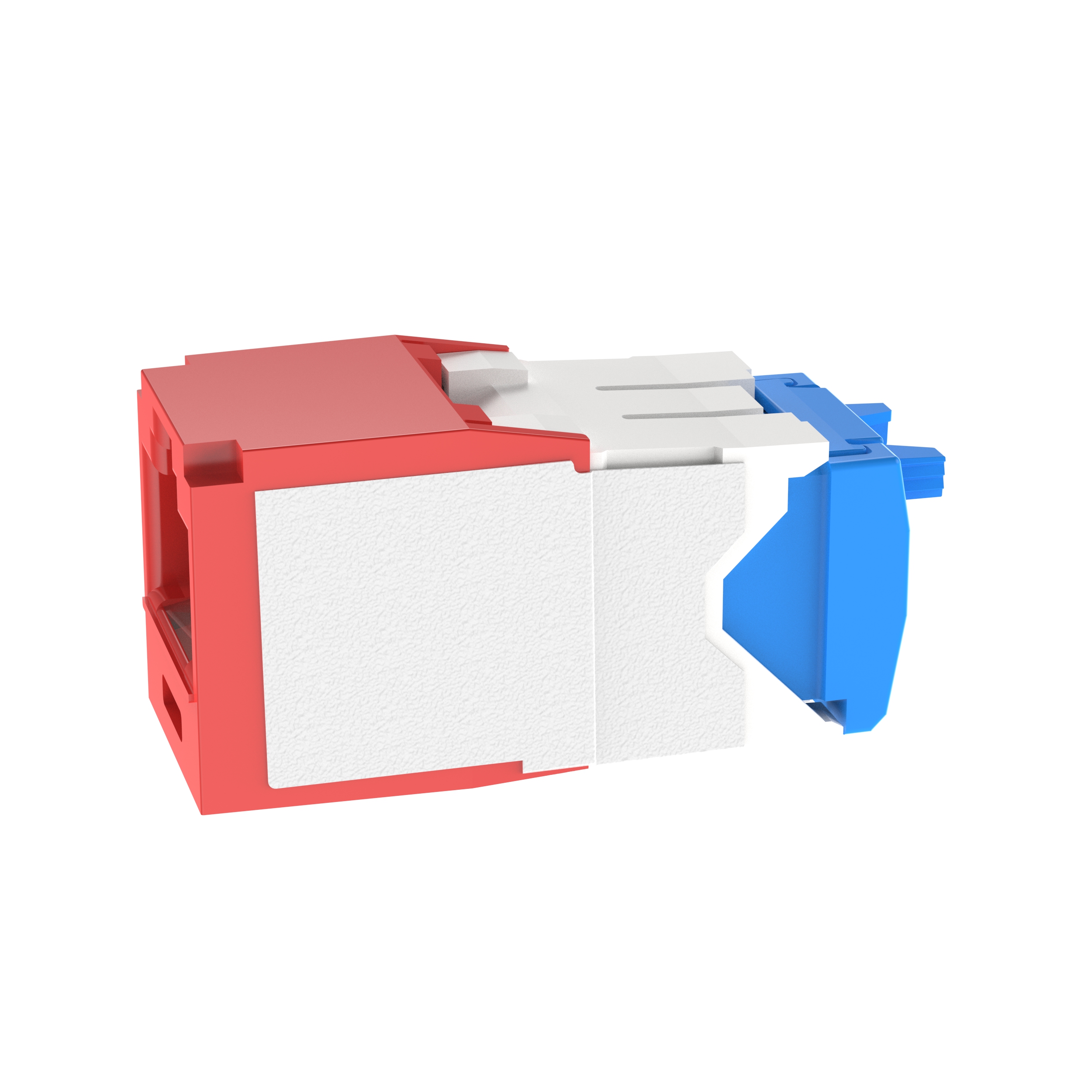 Mini-Com® UTP RJ45 Cat 6A TG Jack Modülü Korozyon Dayanımlı, Kırmızı