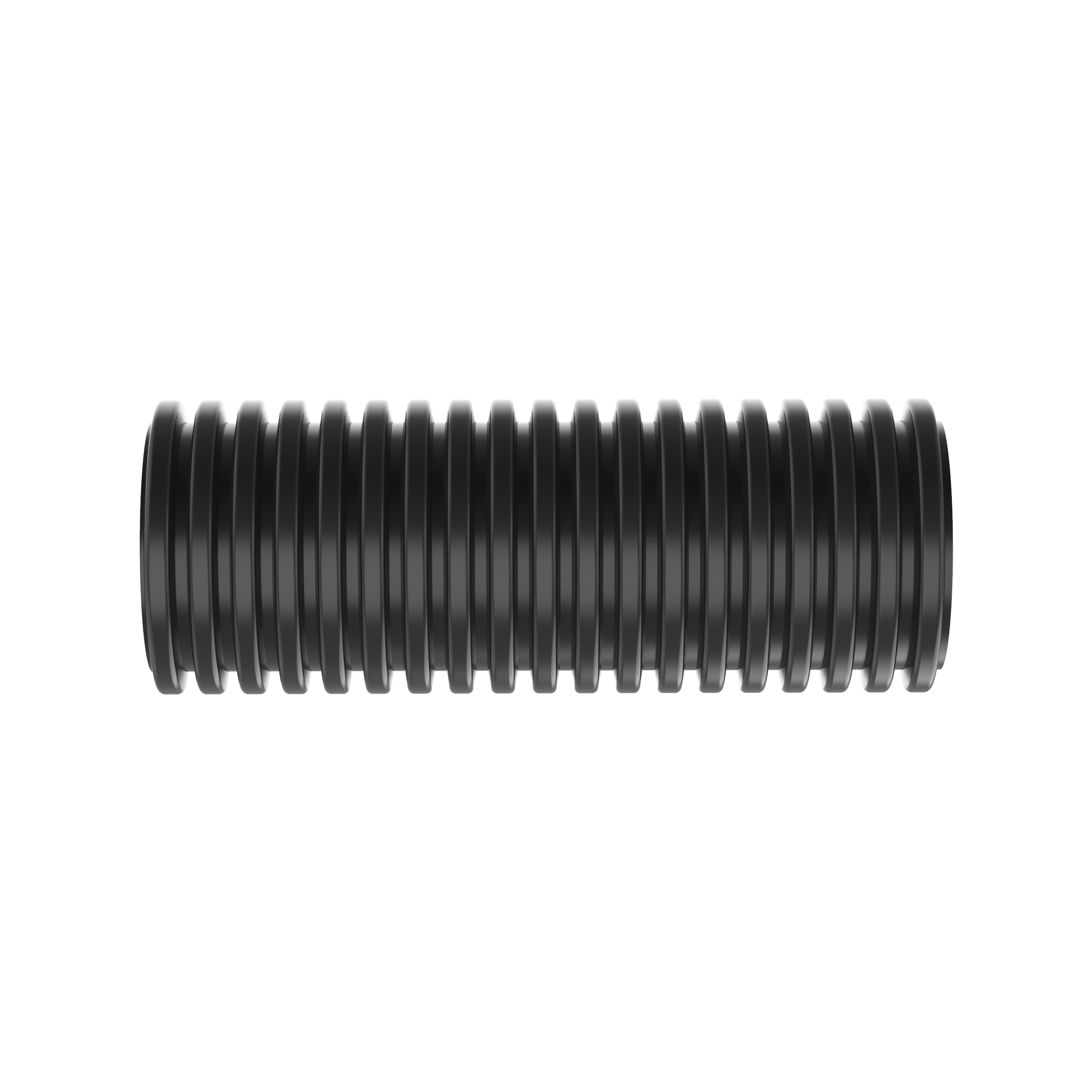 Düzeltilmiş Oluklu Hortum, 19.05mm x 2000', Siyah, 1 Paket