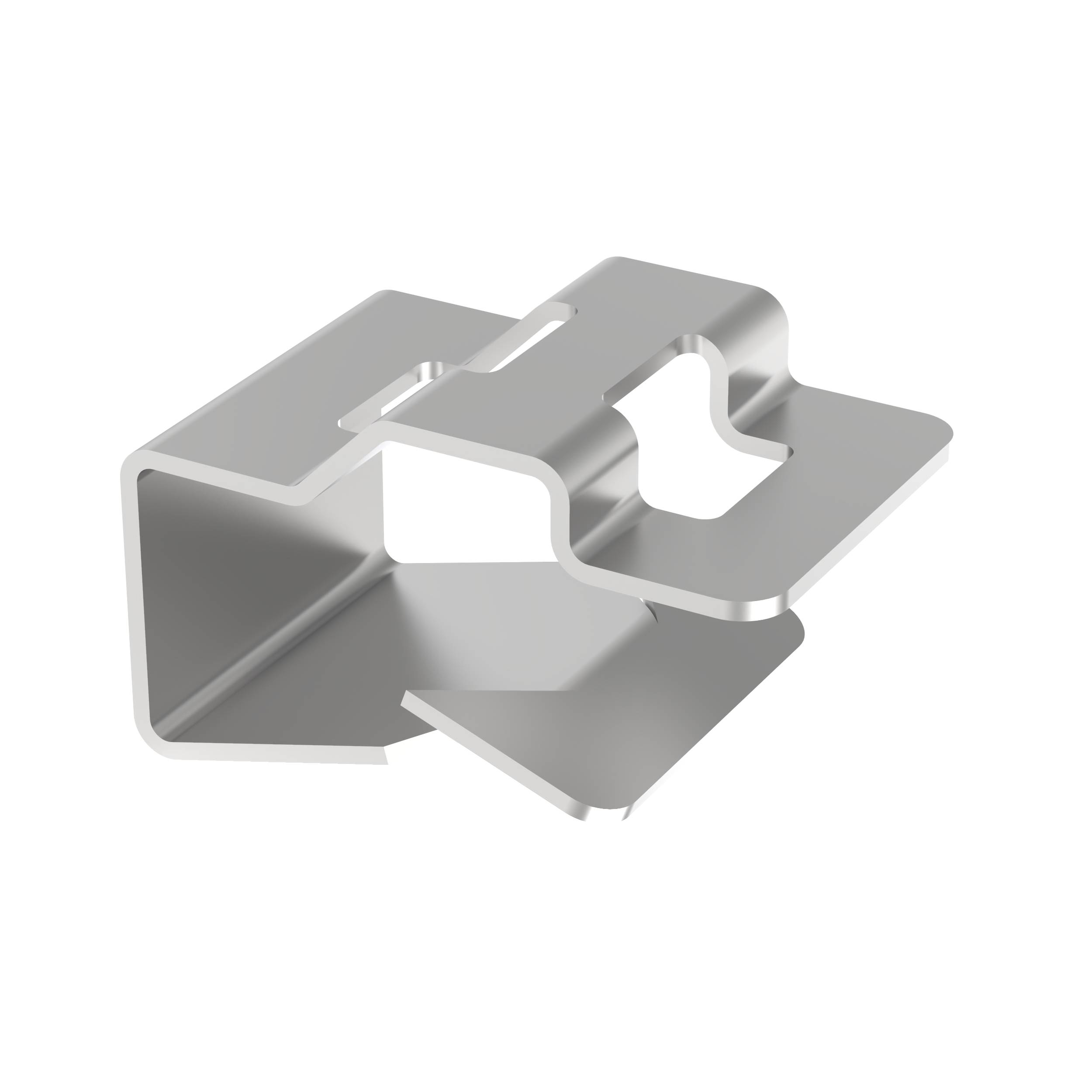 Clip-on Mount, Indoor use, Zinc Plated Steel, 5.58-6.86mm, PK100